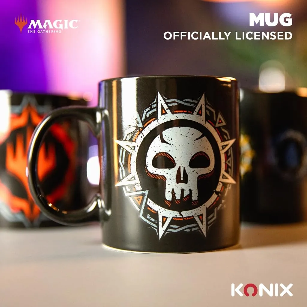 Konix Magic The Gathering Tazza in ceramica, 320 ml, Design mana nero - immagine 3