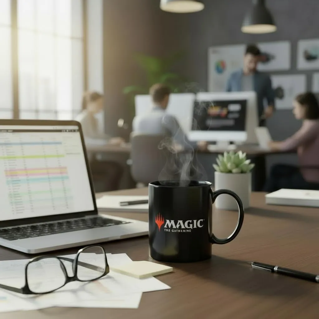Konix Magic The Gathering Tazza in ceramica, 320 ml, Design mana nero - immagine 5