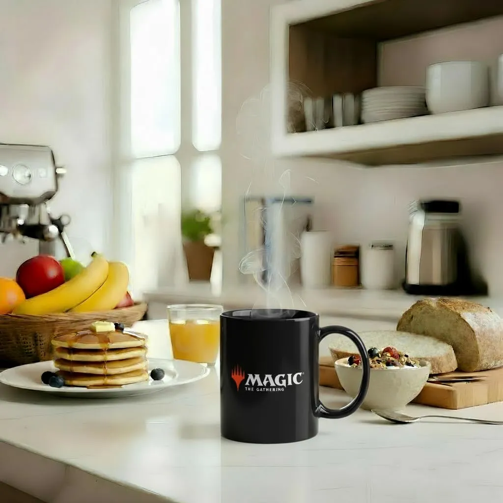 Konix Magic The Gathering Tazza in ceramica, 320 ml, Design mana nero - immagine 6