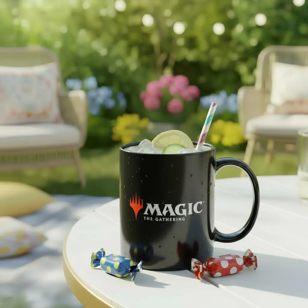Konix Magic The Gathering Tazza in ceramica, 320 ml, Design mana nero - immagine 8