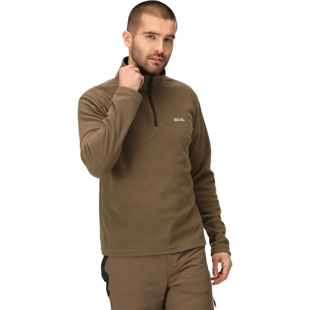 Regatta Thompson Pile Leggero da Uomo con Mezza Zip, Verde, S - immagine 2