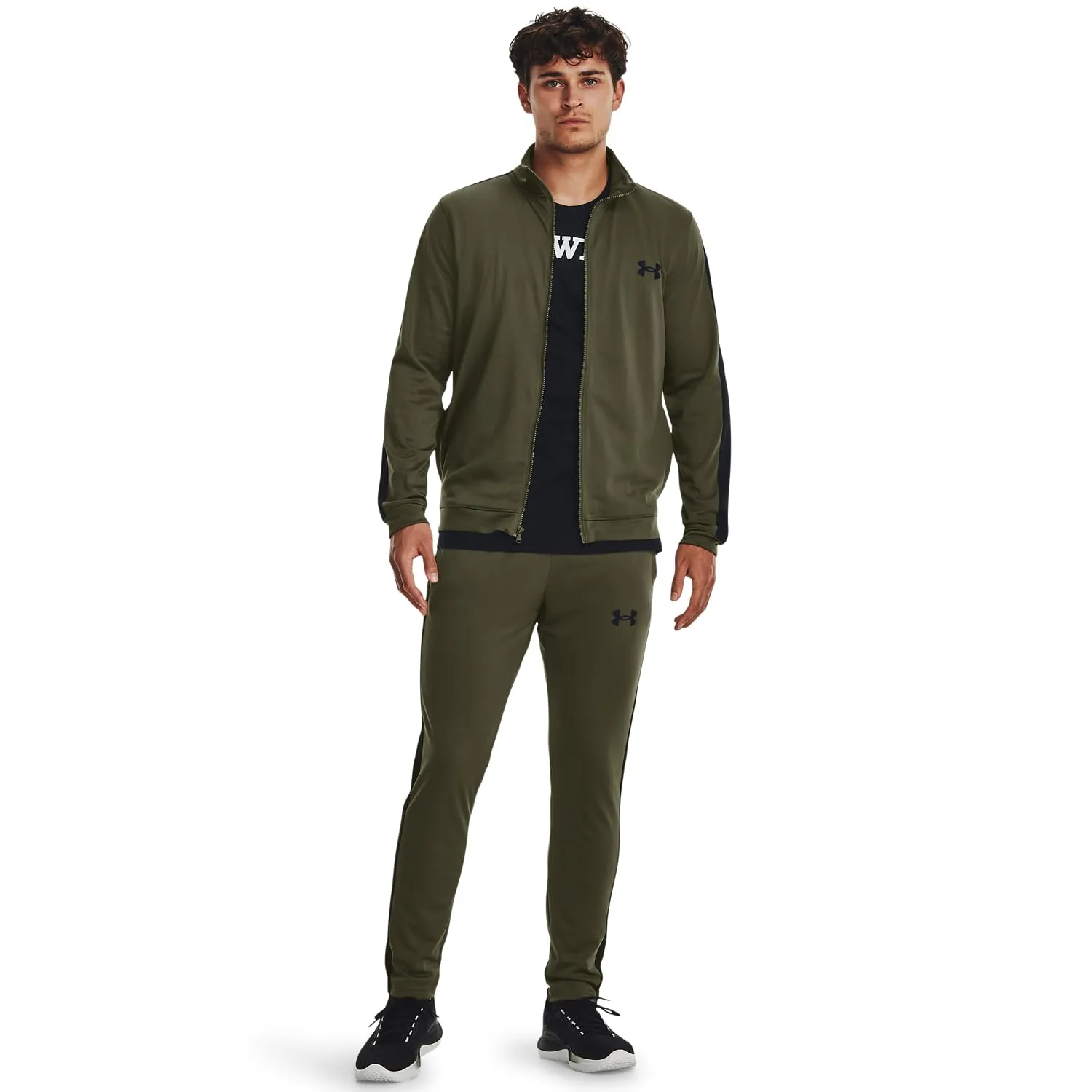 Under Armour UA Knit Track Suit - Marine Od Green, S - immagine 1