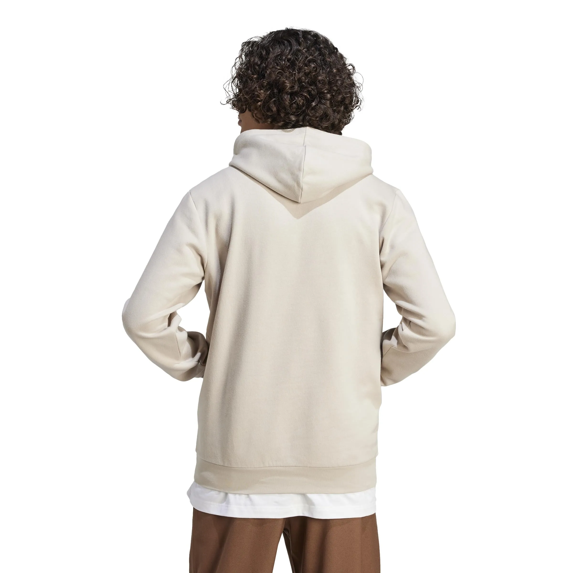 adidas Essentials Fleece Hoodie - Wonder Beige, S Uomo - immagine 5