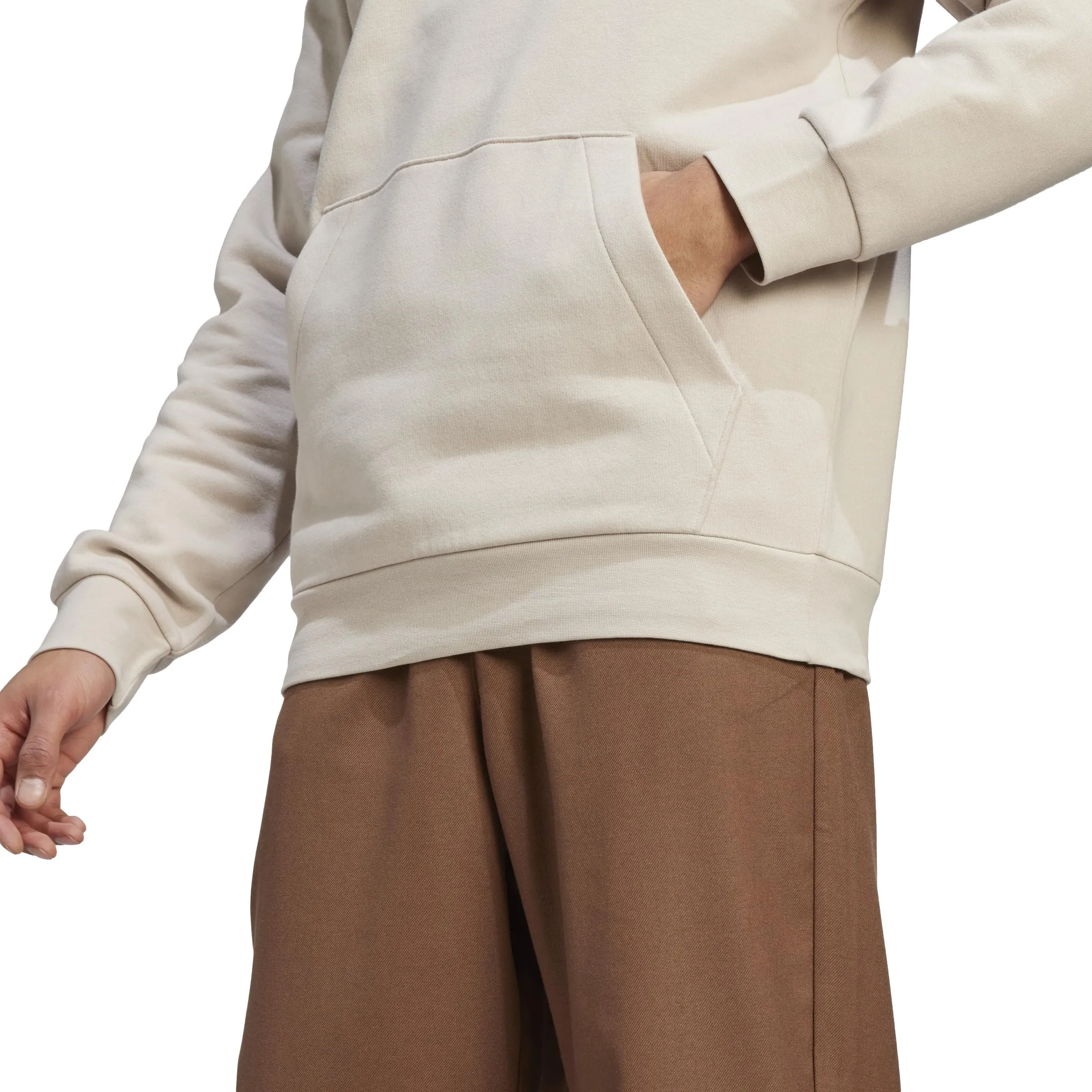 adidas Essentials Fleece Hoodie - Wonder Beige, S Uomo - immagine 7