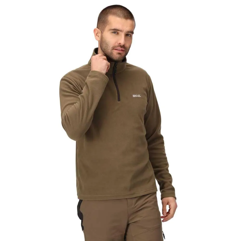Regatta Thompson Pile Leggero da Uomo con Mezza Zip, Verde, XXL - immagine 1