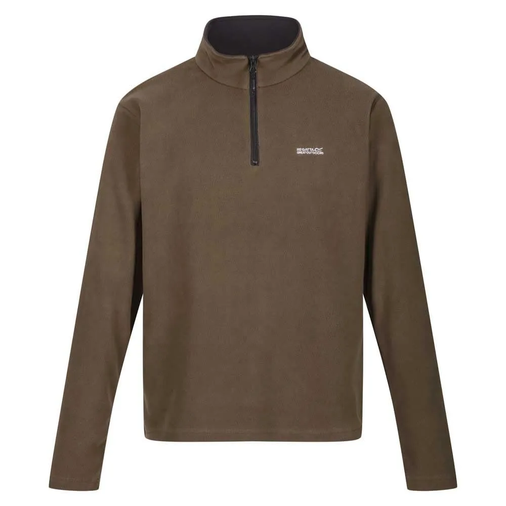 Regatta Thompson Pile Leggero da Uomo con Mezza Zip, Verde, XXL - immagine 3