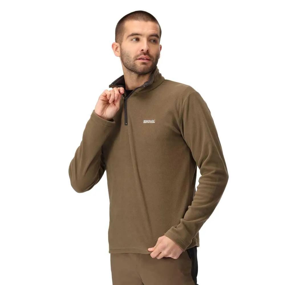 Regatta Thompson Pile Leggero da Uomo con Mezza Zip, Verde, XXL - immagine 6