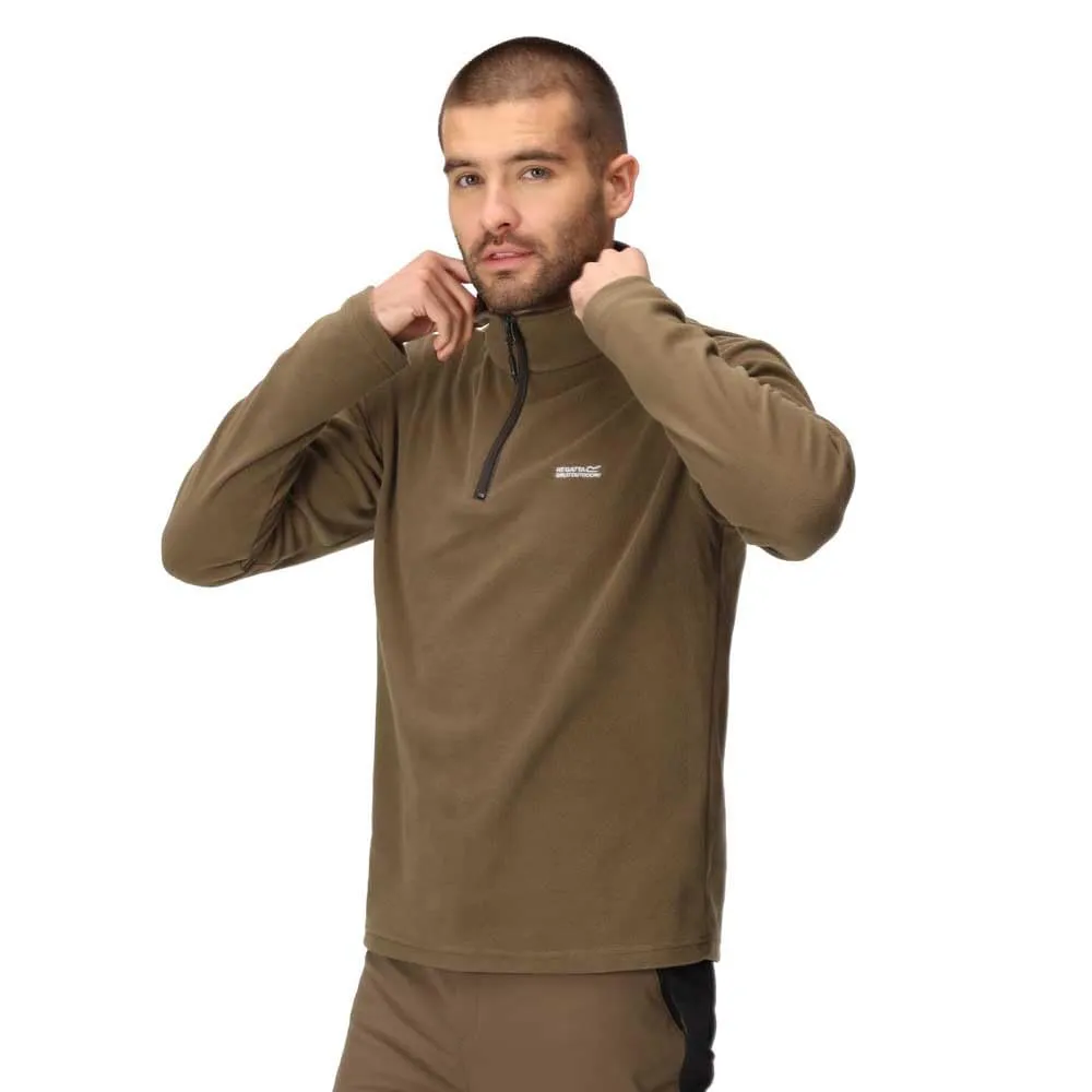 Regatta Thompson Pile Leggero da Uomo con Mezza Zip, Verde, XXL - immagine 7