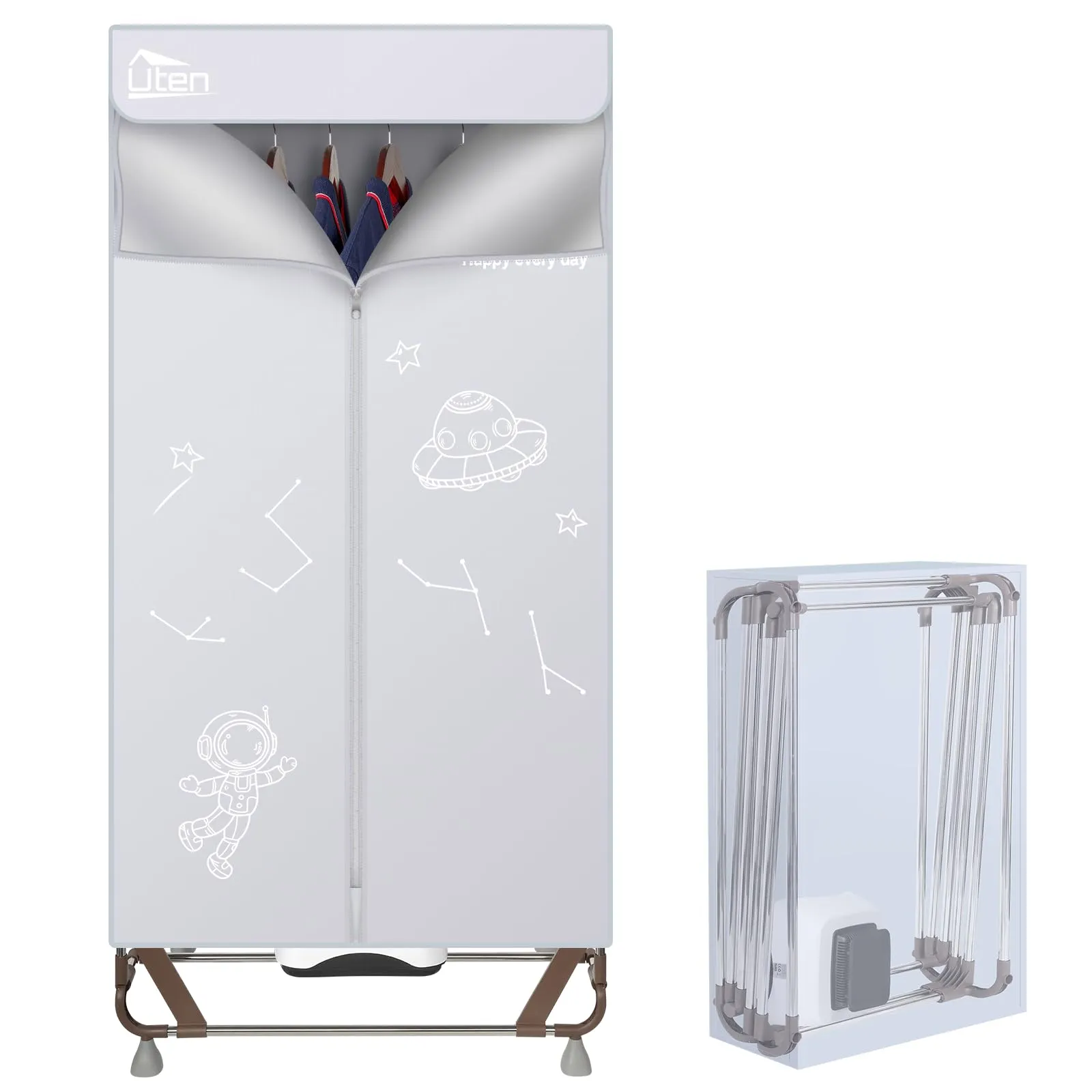 Uten Asciugatrice Elettrica Pieghevole Portatile 1500W 1.7m E2012 - immagine 7