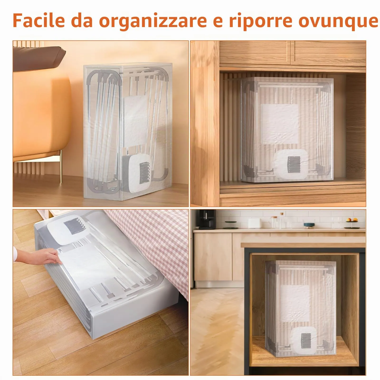 Uten Asciugatrice Pieghevole 140cm, 1500W Portatile, Capacità 15kg - immagine 3