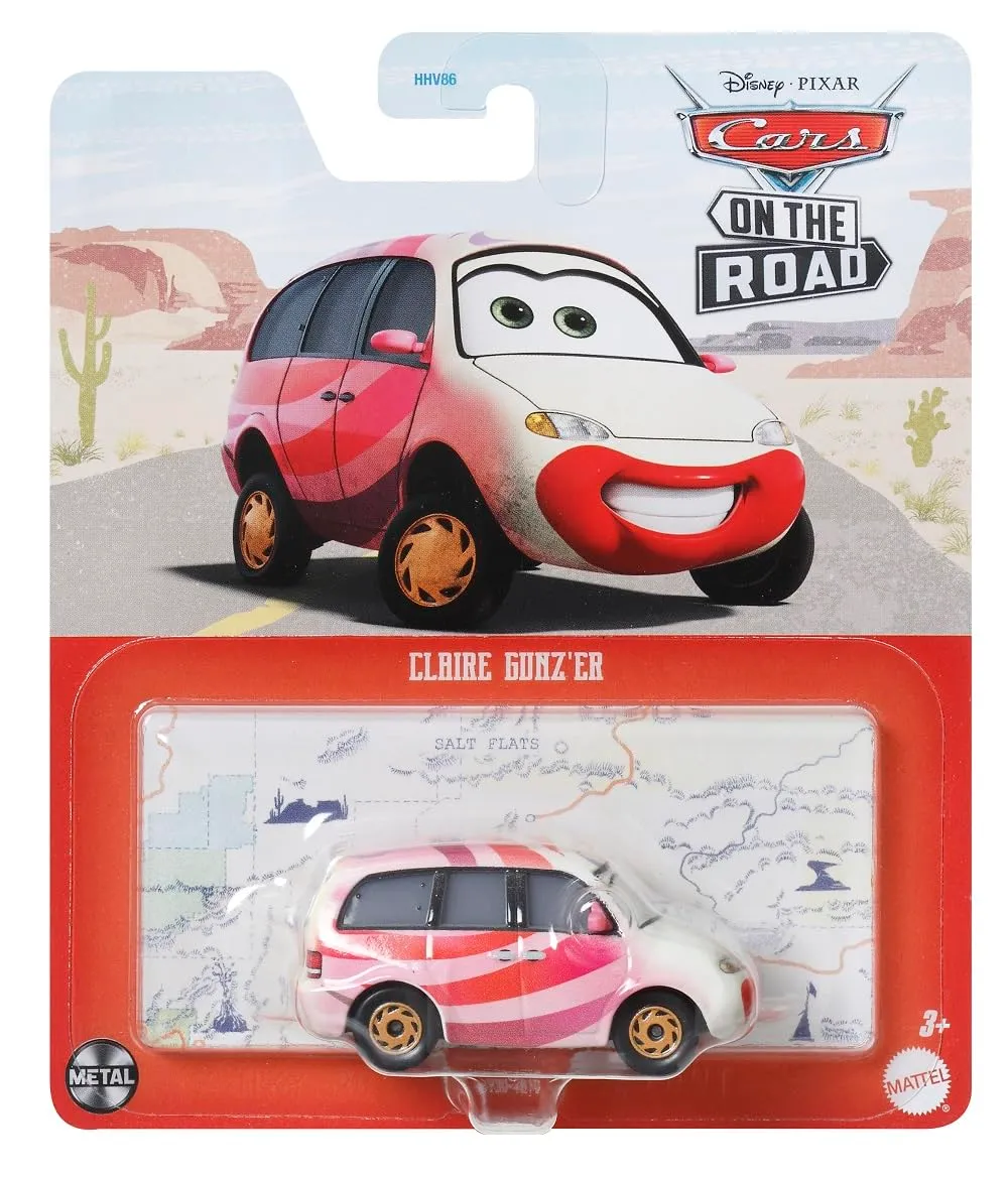Mattel Disney Cars Racing Style Die-Cast Vehicle 1:55 Claire Gunz'er DXV29N - immagine 5