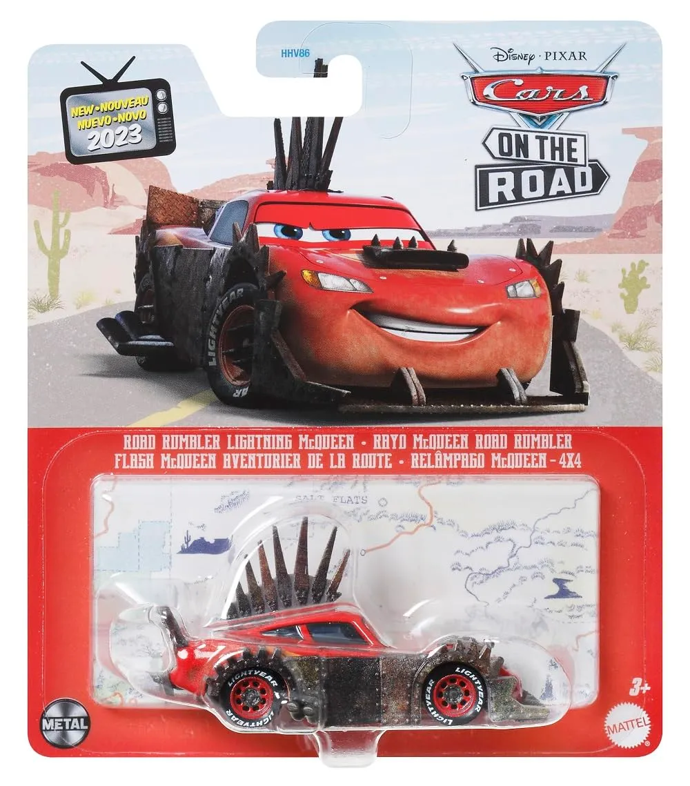 Mattel Disney Cars Racing Style 1:55 Die-Cast Vehicle - Lightning Road Rumbler DXV29N - immagine 5