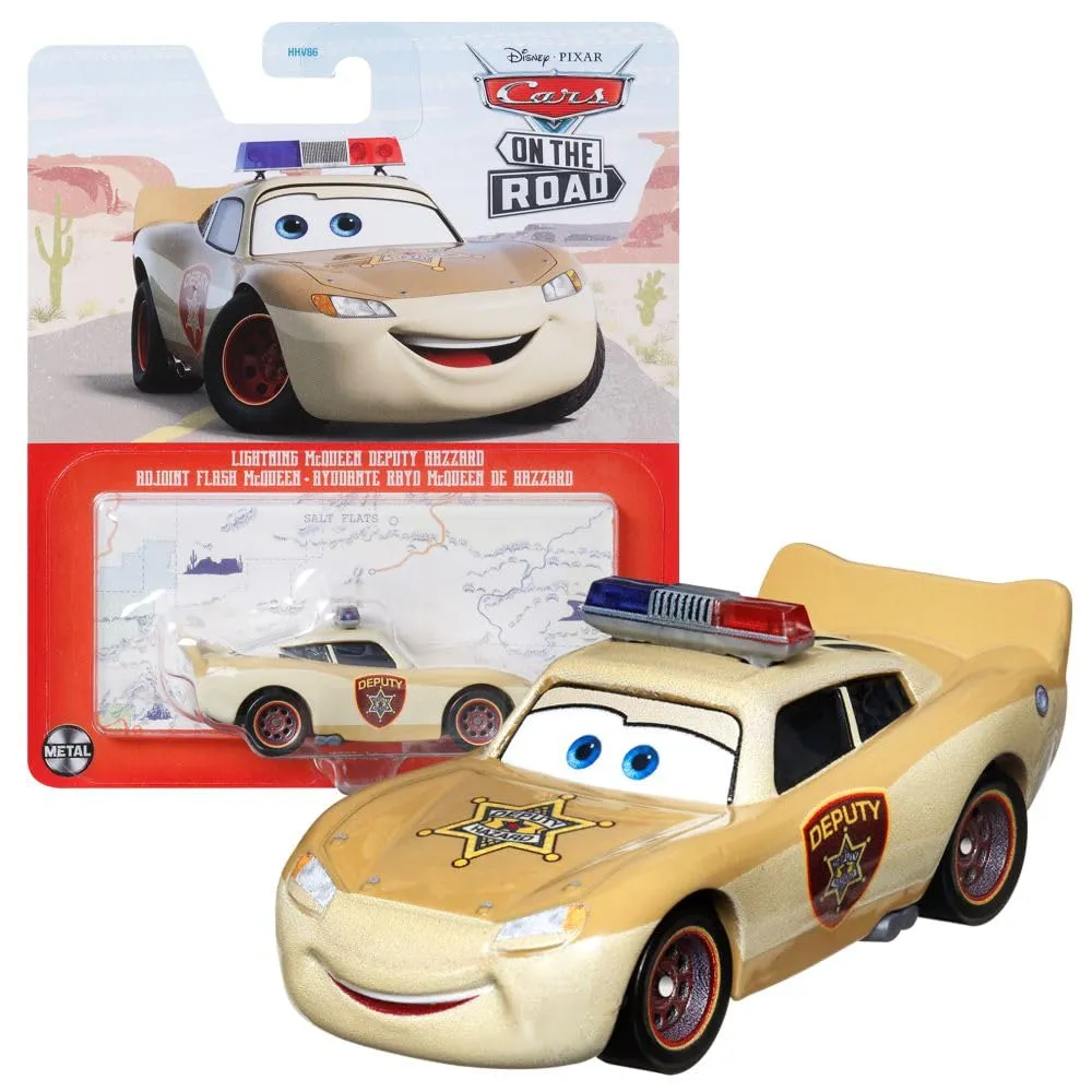 Mattel Disney Cars Racing Style Die-Cast 1:55 Lightning Deputy DXV29N - immagine 1