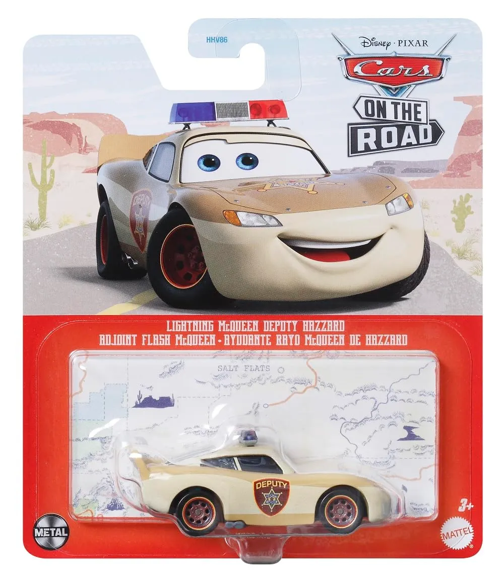Mattel Disney Cars Racing Style Die-Cast 1:55 Lightning Deputy DXV29N - immagine 5