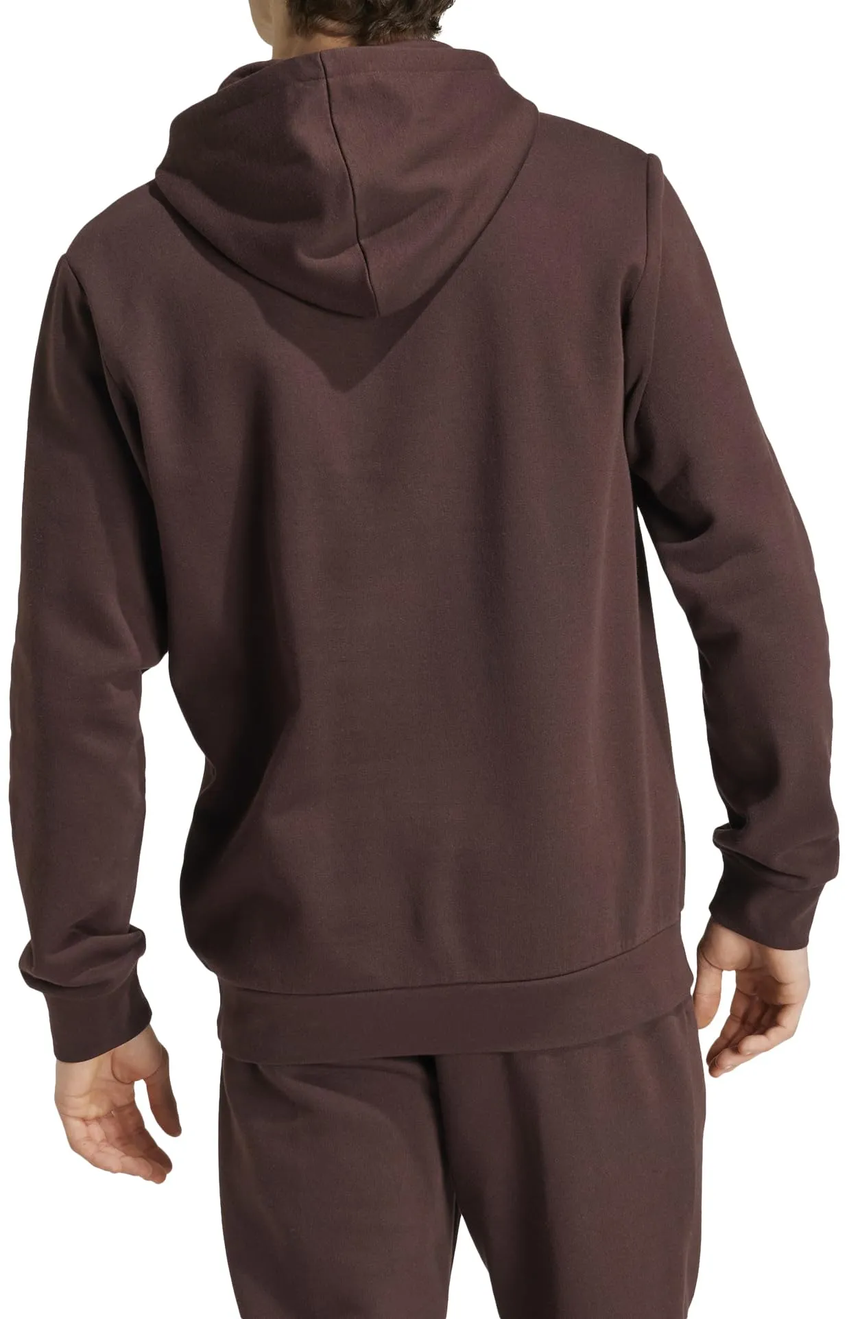 adidas Essentials Fleece Hoodie - Shadow Brown, M Uomo - immagine 2