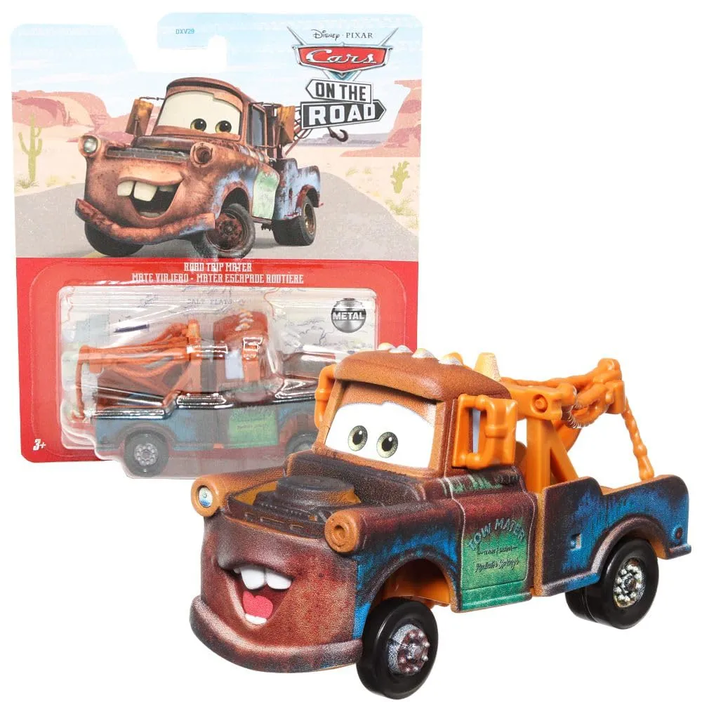 Mattel Disney Cars Racing Style 1:55 Die-Cast Vehicle DXV29N Road Trip Mater - immagine 1