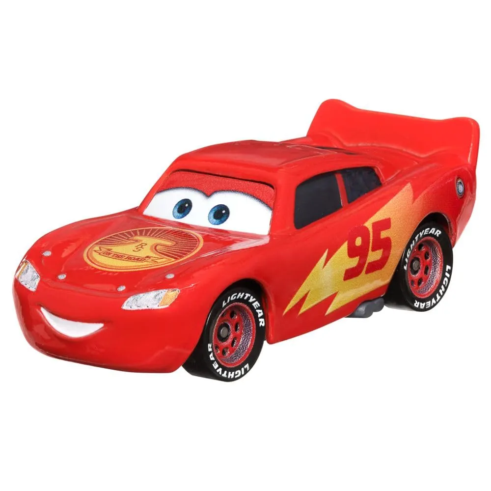 Mattel Disney Cars Racing Style 1:55 Die-Cast Vehicle DXV29N Road Trip Lightning McQueen - immagine 1