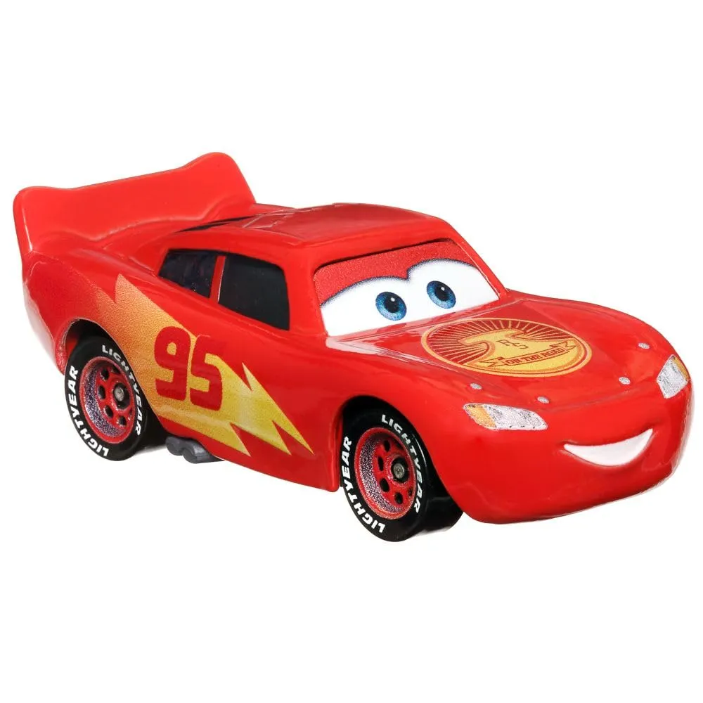 Mattel Disney Cars Racing Style 1:55 Die-Cast Vehicle DXV29N Road Trip Lightning McQueen - immagine 4