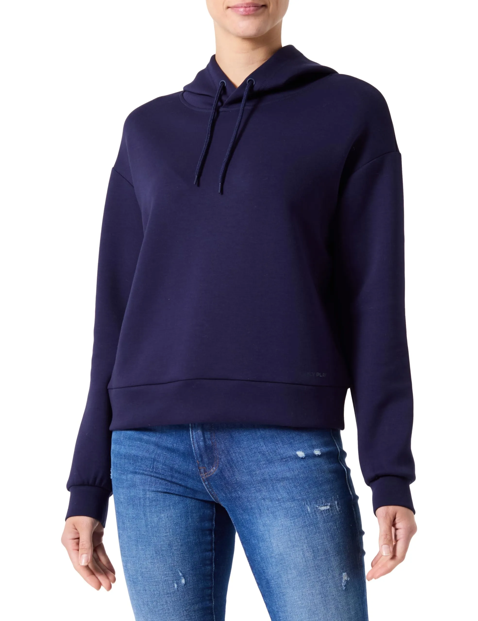 ONLY Onplounge Hood LS Swt Women's Hoodie, Blu Oltremare, M - immagine 2
