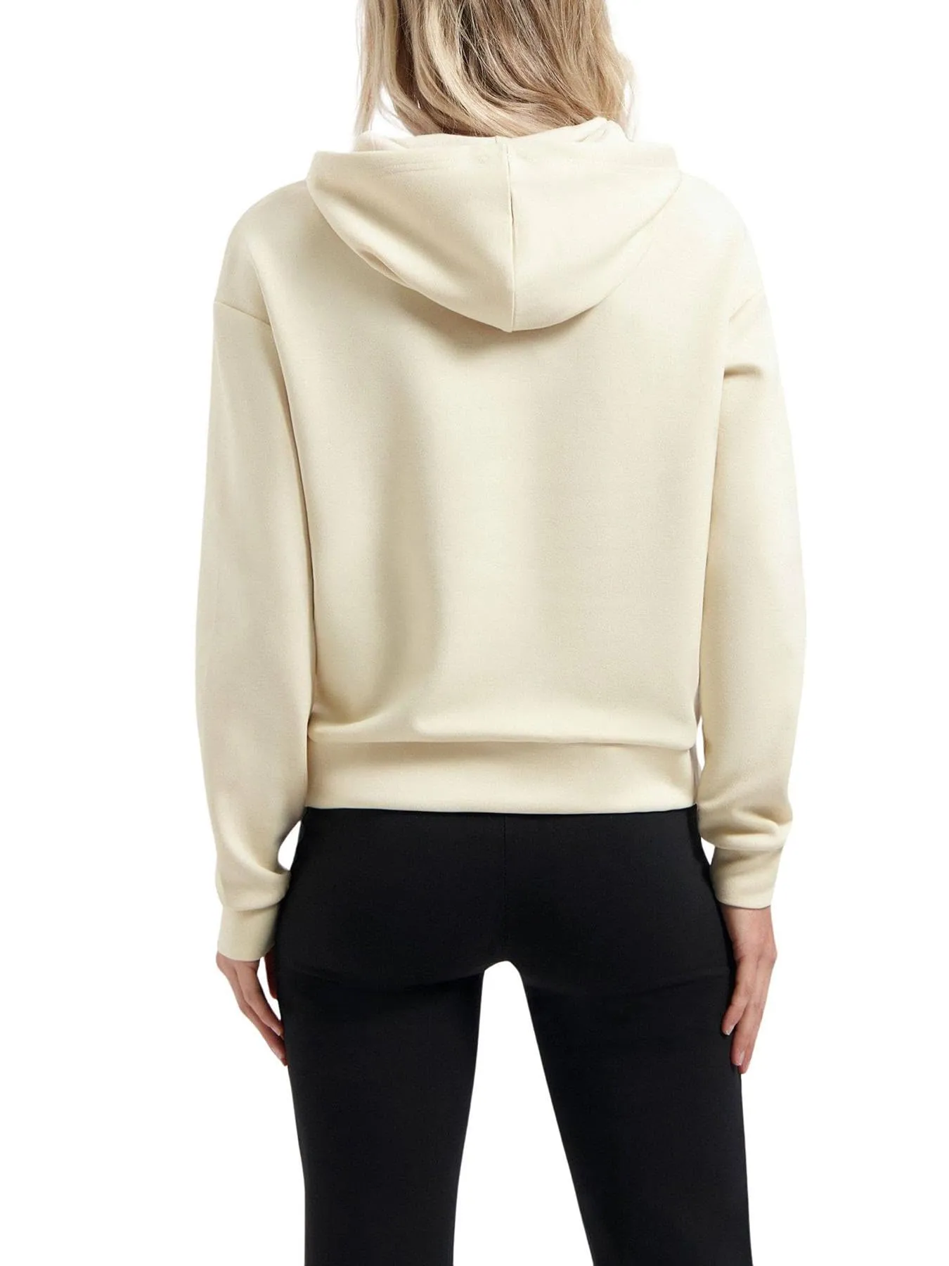 ONLY Onplounge Hood LS Swt Felpa con Cappuccio da Donna, Pumice Stone, M - immagine 2