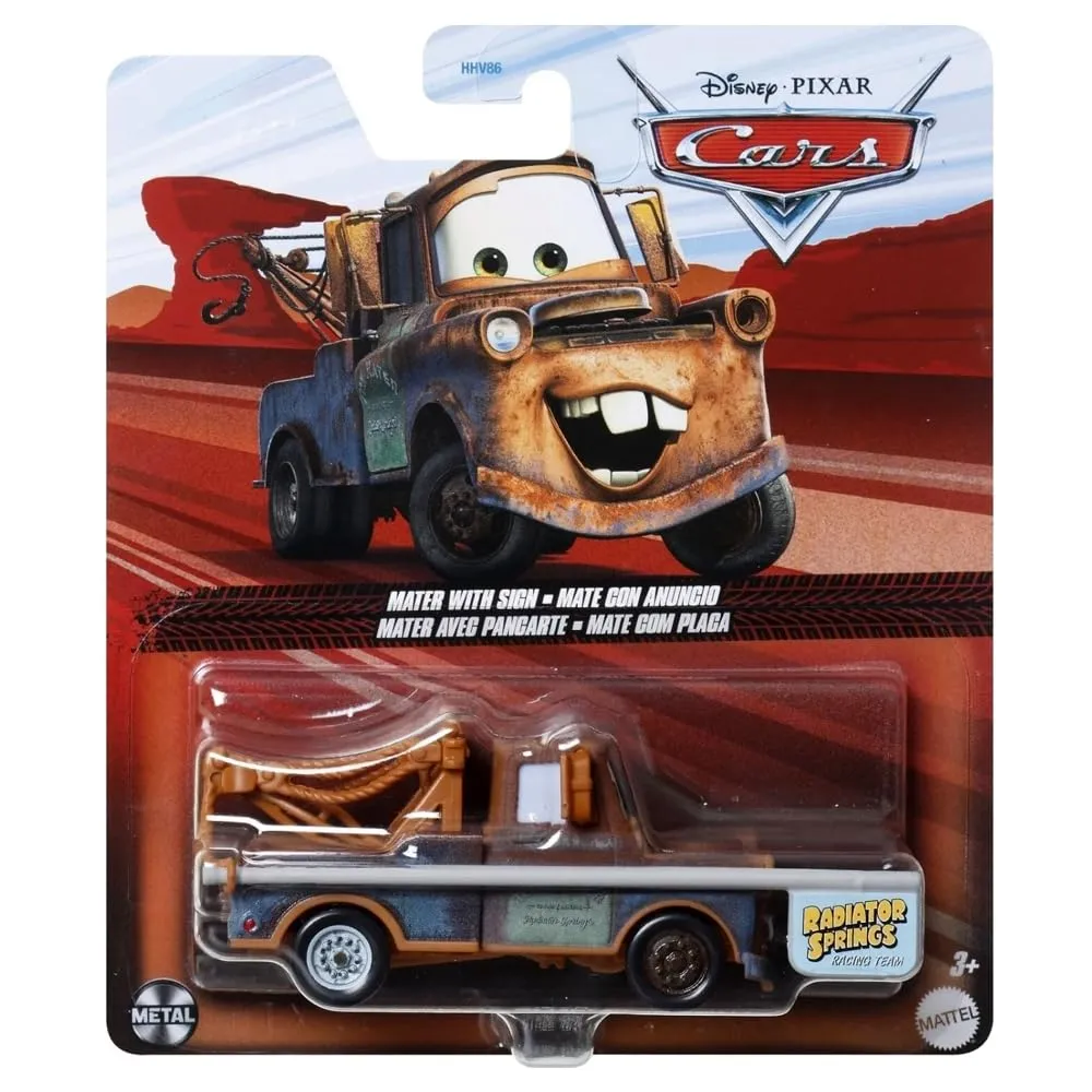 Mattel Disney Cars Mater with Sign Die-Cast Vehicle - immagine 4