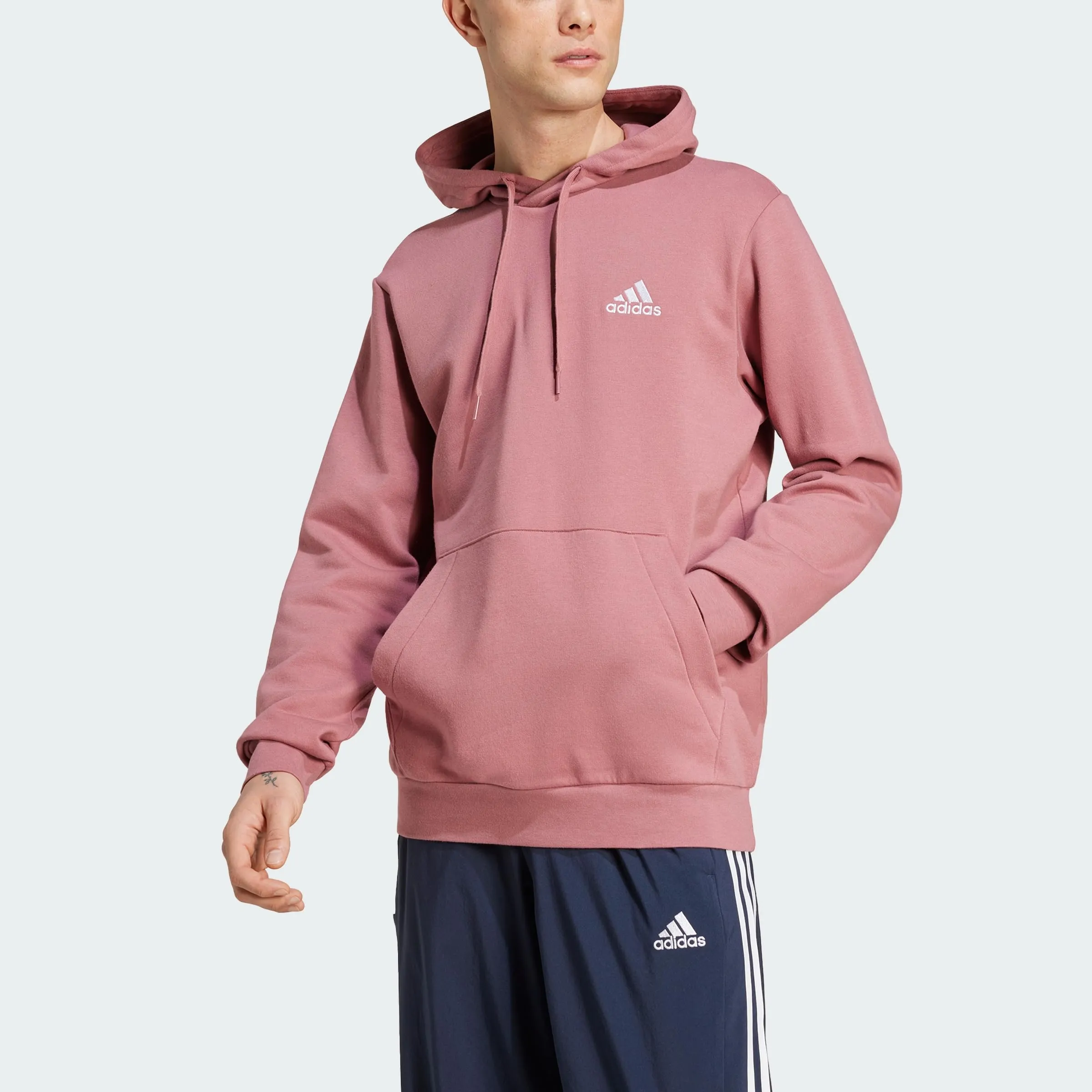 adidas Felpa da uomo, Preamato Cremisi, 3XL Tall - immagine 4