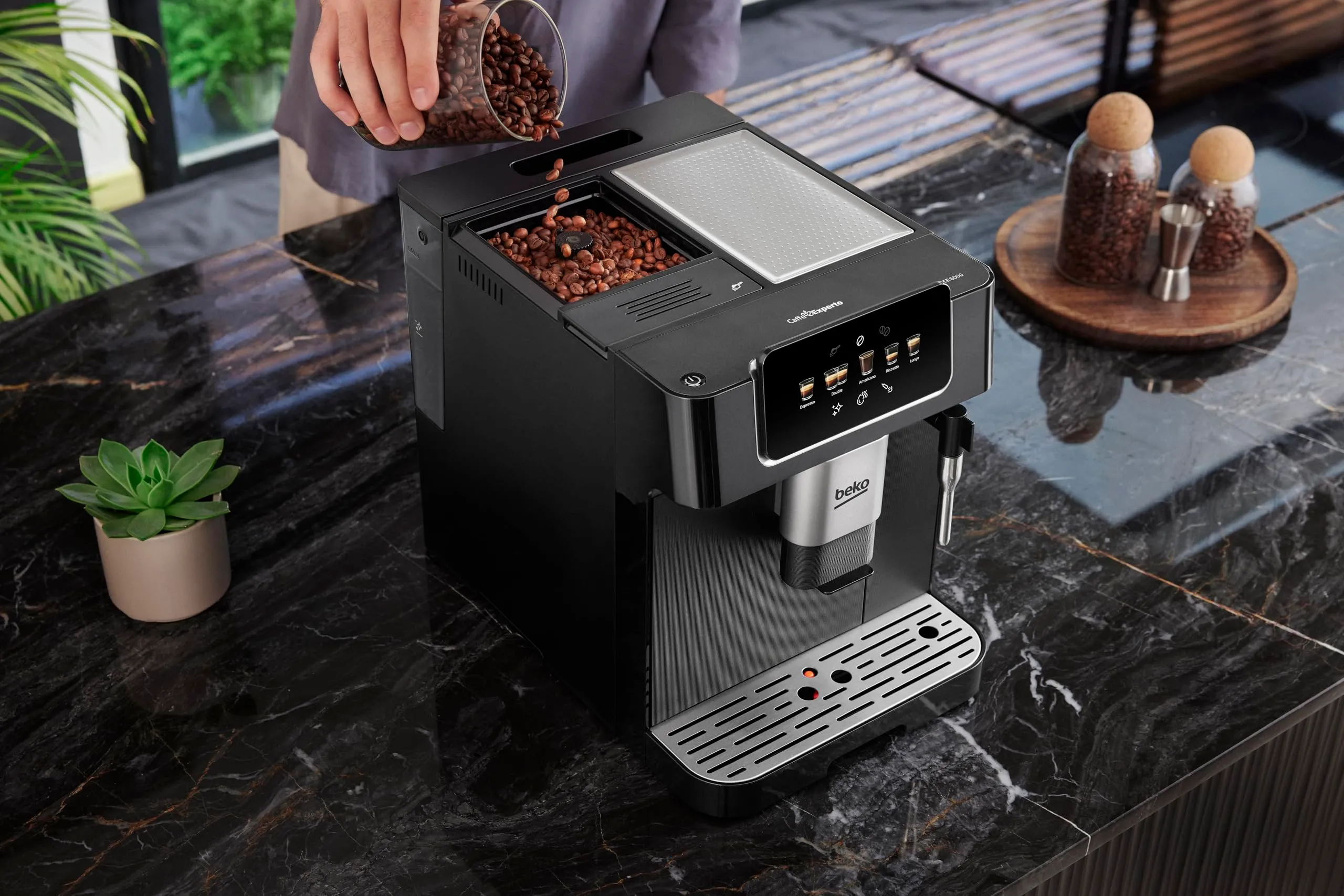 Beko CEG7302B Macchina Caffè Automatica con Cappuccinatore, Nera - immagine 6