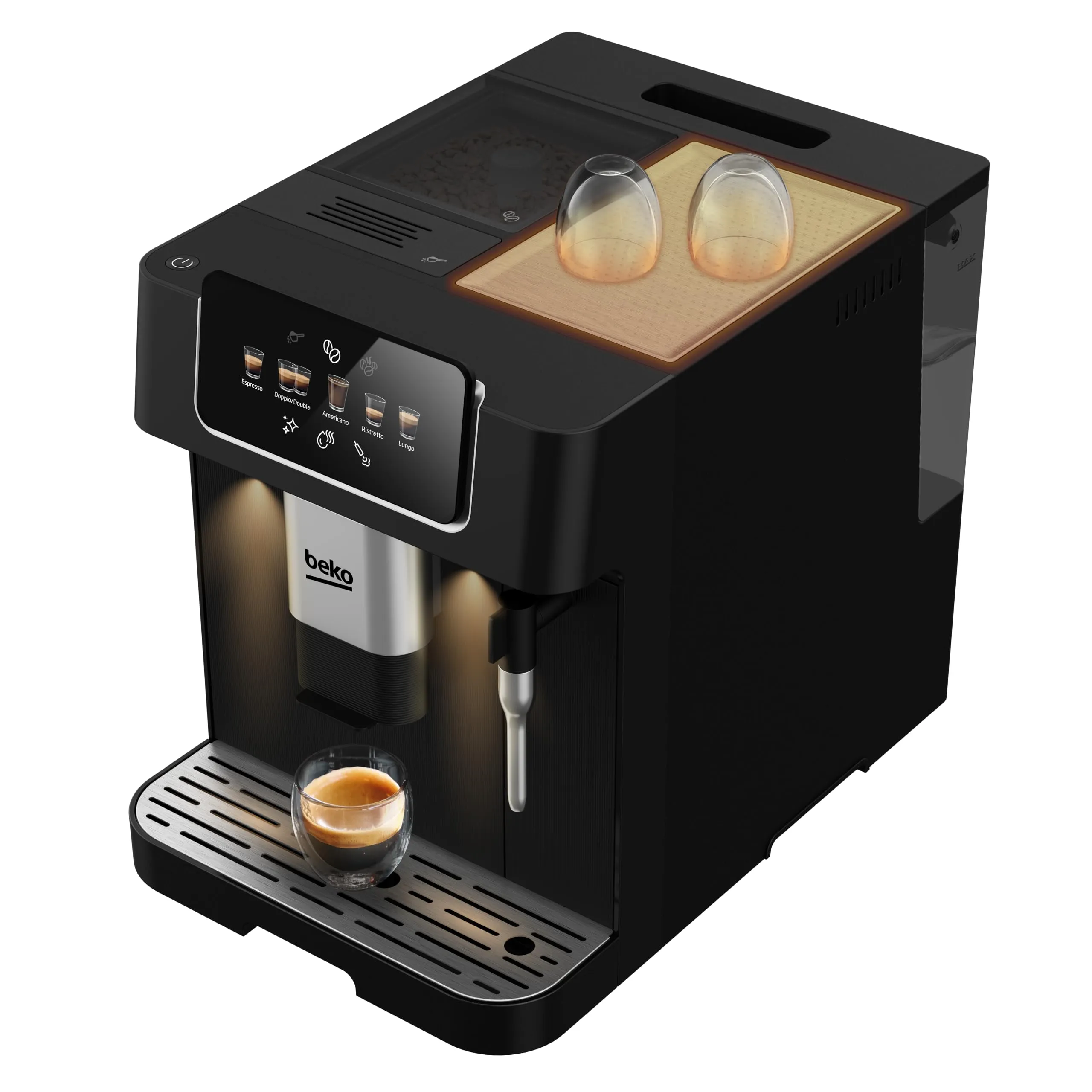 Beko CEG7302B Macchina Caffè Automatica con Cappuccinatore, Nera - immagine 8