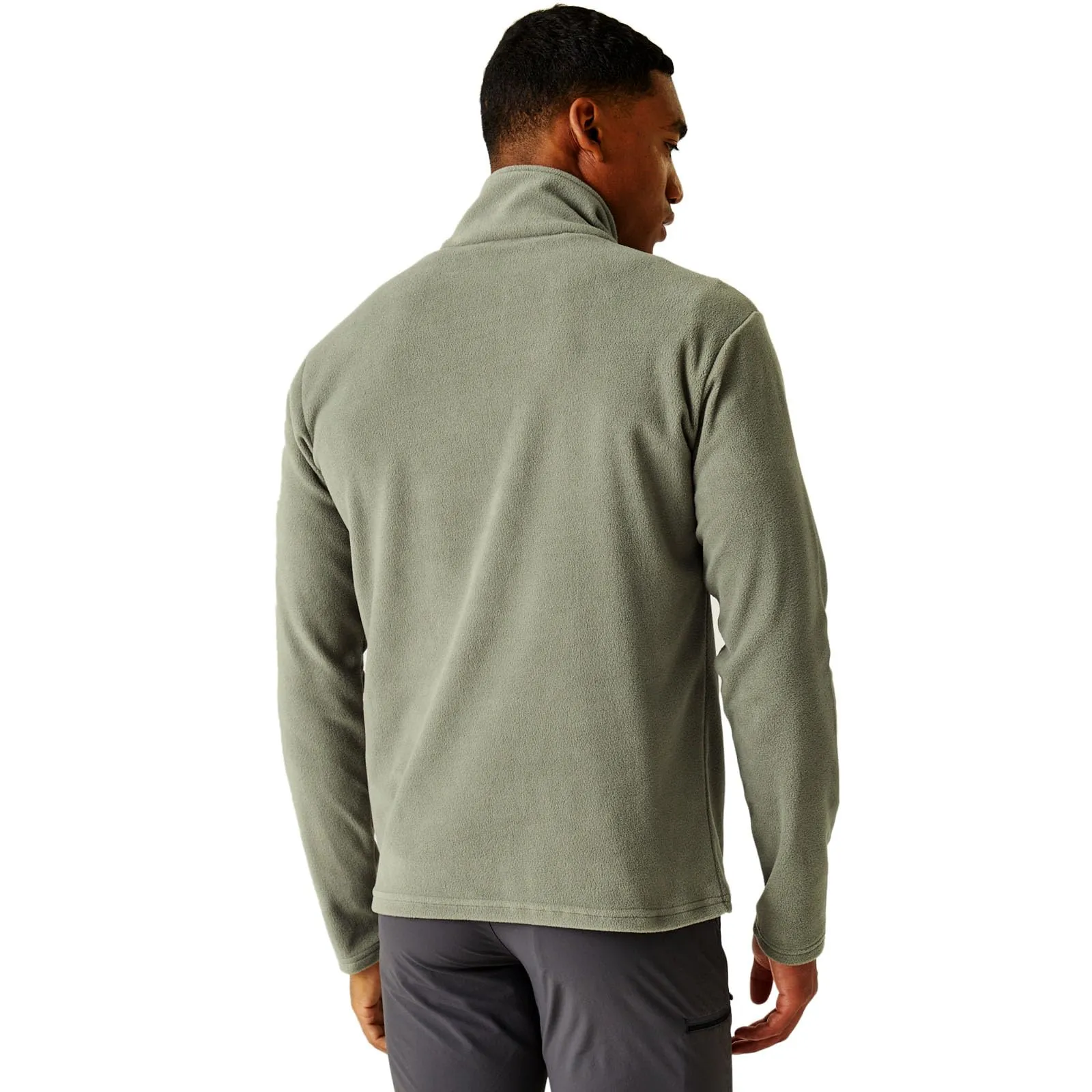 Regatta Men's Thompson Half Zip Fleece Pullover Jacket, Agave Green/Ash - immagine 2