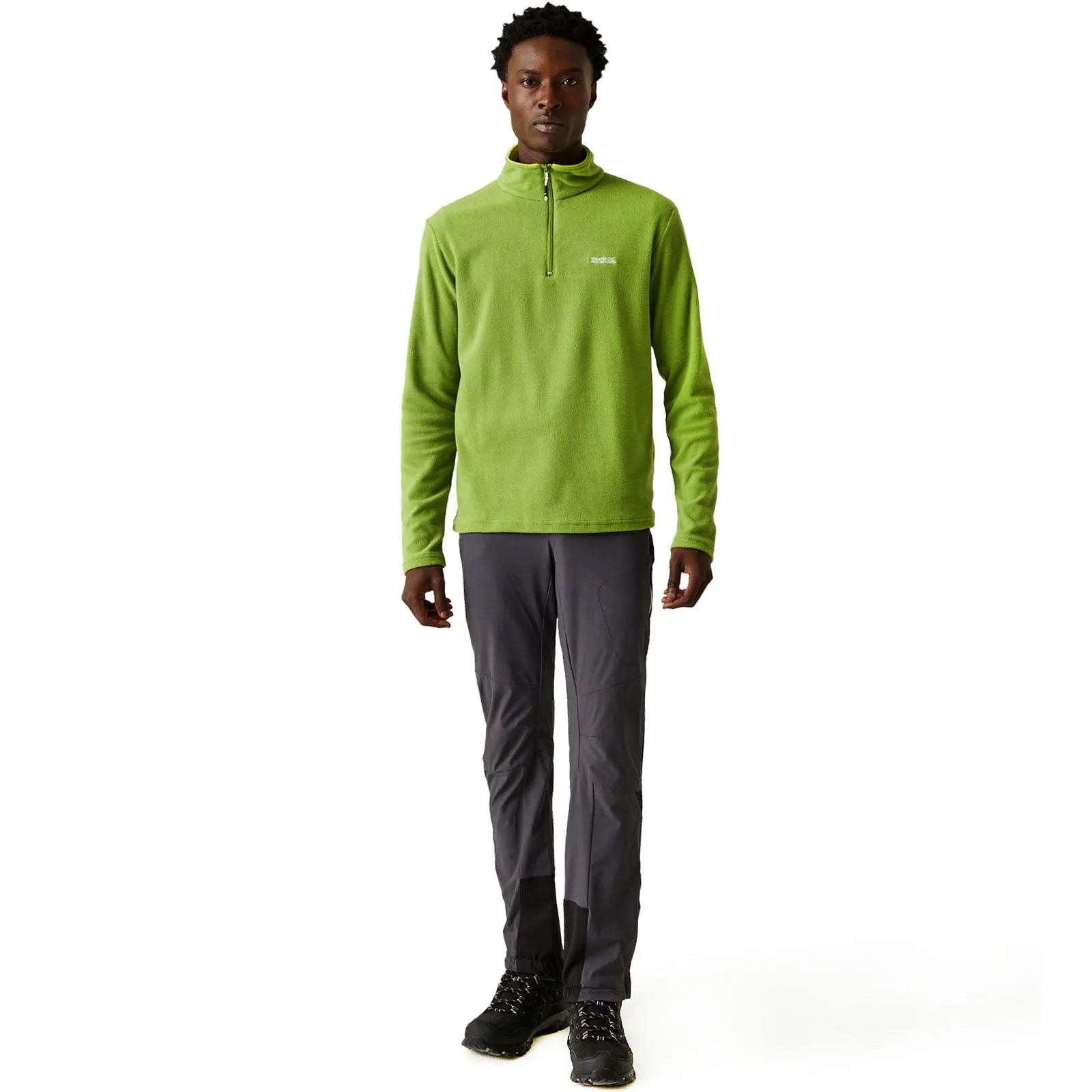 Regatta Thompson Pullover in Pile con Mezza Zip, Verde Piquant, 3XL - immagine 3