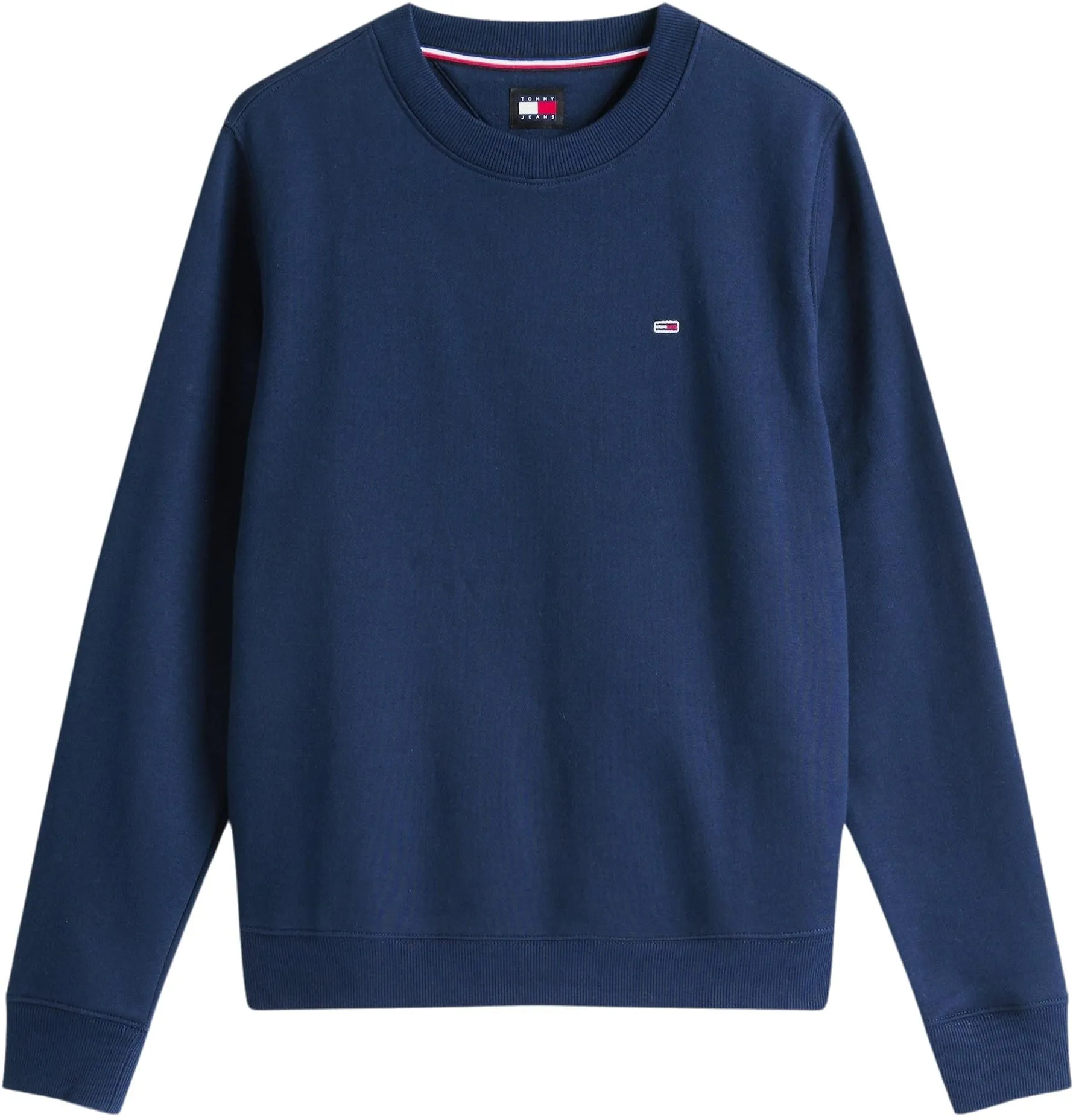 Tommy Jeans Tjw Reg S Flag Crew DW0DW19959 Felpa Pullover Donna Blu Dark Night Navy M - immagine 5