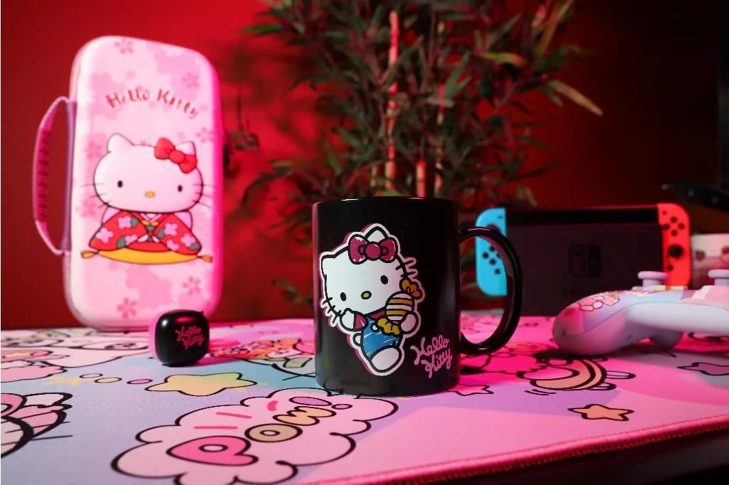 Konix Hello Kitty Tazza Termoreattiva Design Dolci, 320 ml, Nero - immagine 7