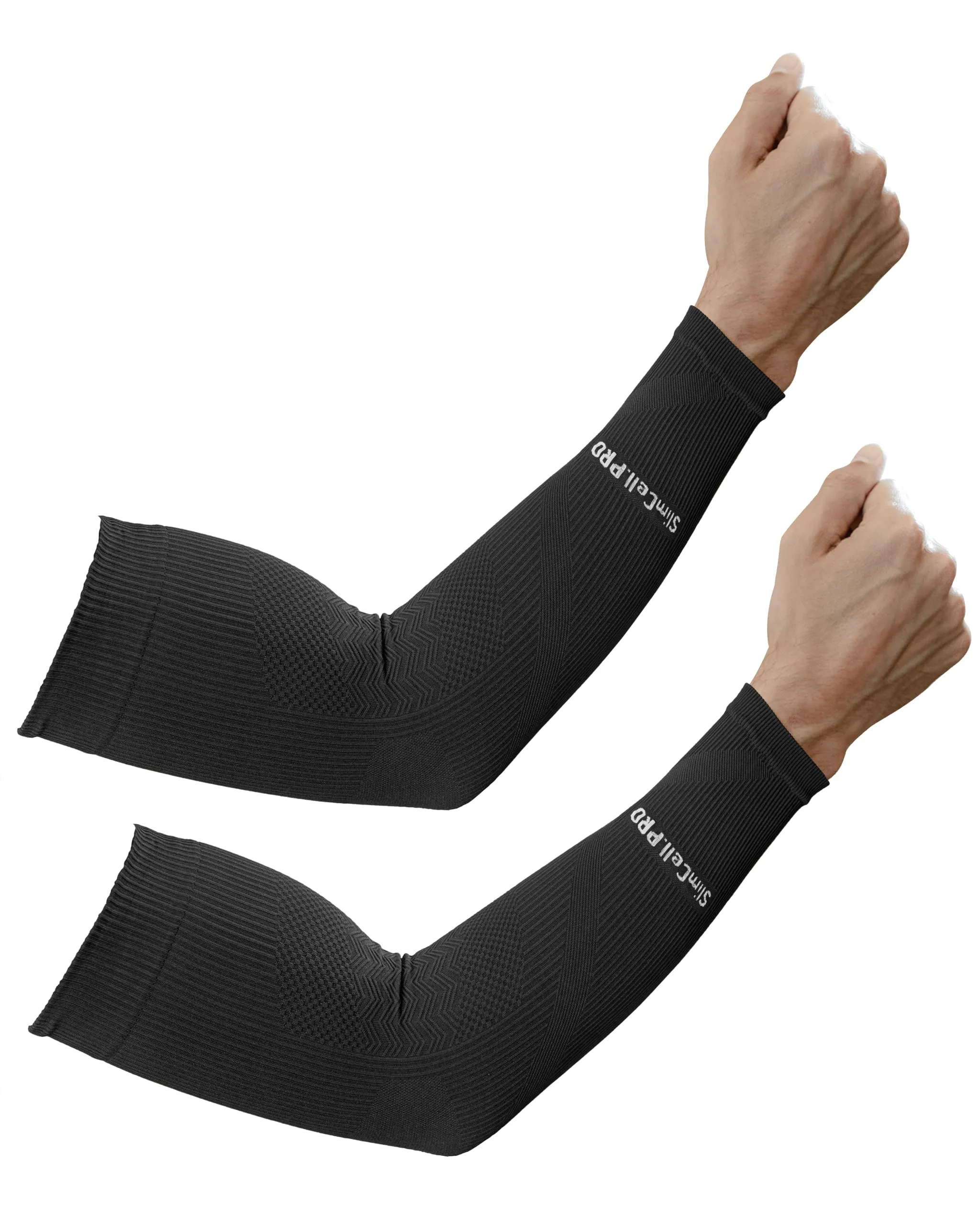 SLIMCELL Gambetti Manicotti Braccia Anti UV UPF 50+ Compressione per Sport, Made in Italy - immagine 1