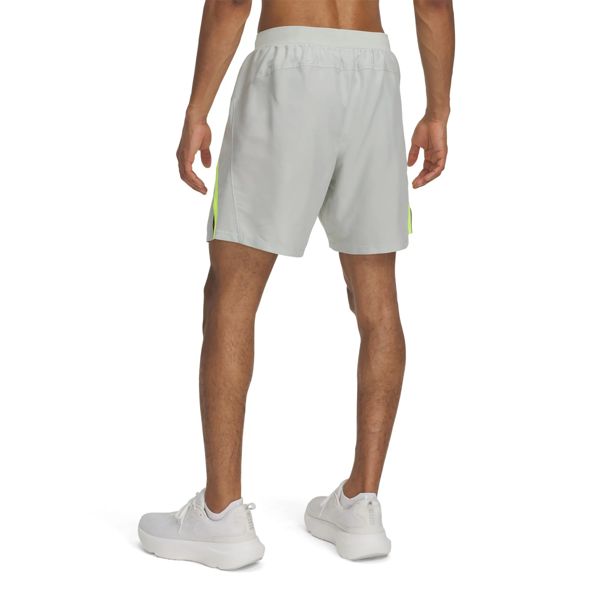 Under Armour Men's Launch 7" Shorts - Hydro Green/Yellow/Reflective - S - immagine 2