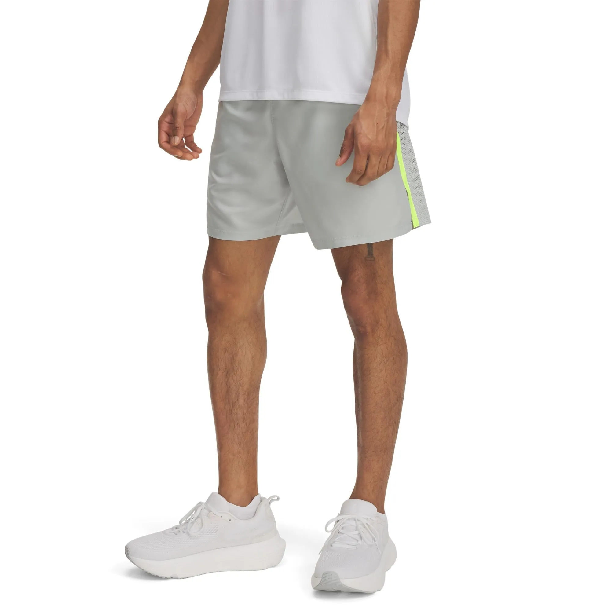 Under Armour Men's Launch 7" Shorts - Hydro Green/Yellow/Reflective - XS - immagine 1