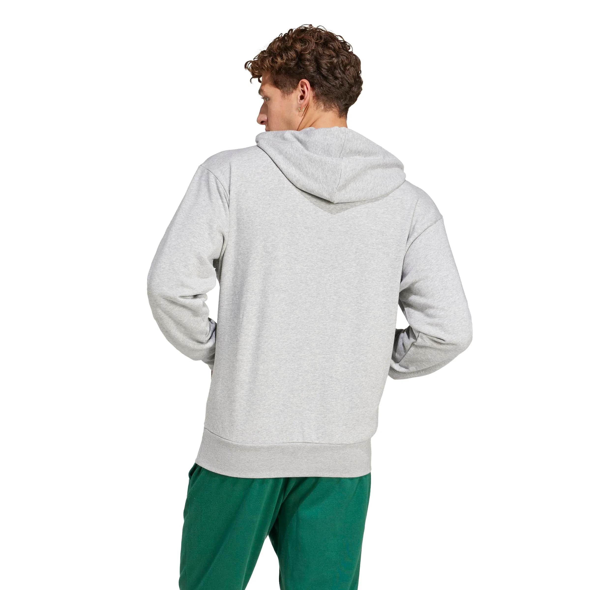 adidas Essentials Feelcozy French Terry Hoodie - Medium Grey Heather/Black, XS - immagine 2