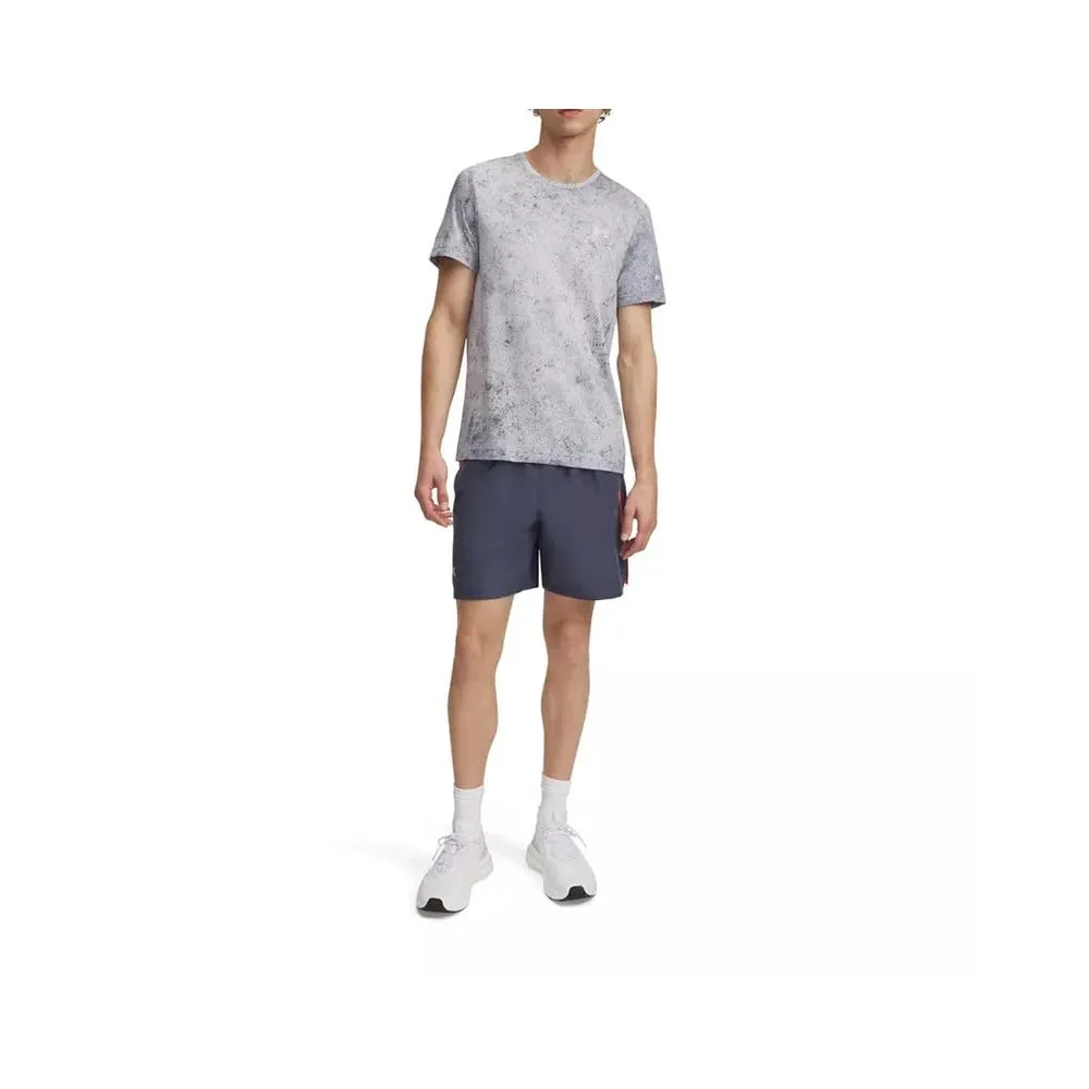 Under Armour Men's Launch 7" Shorts - Downpour Gray/Fire/Reflective - XS - immagine 2