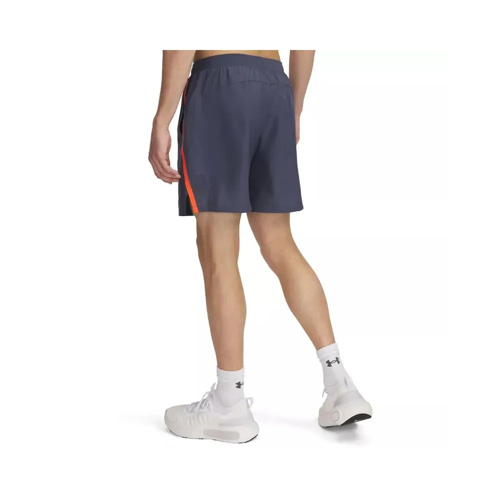 Under Armour Men's Launch 7" Shorts - Downpour Gray/Fire/Reflective - XS - immagine 3