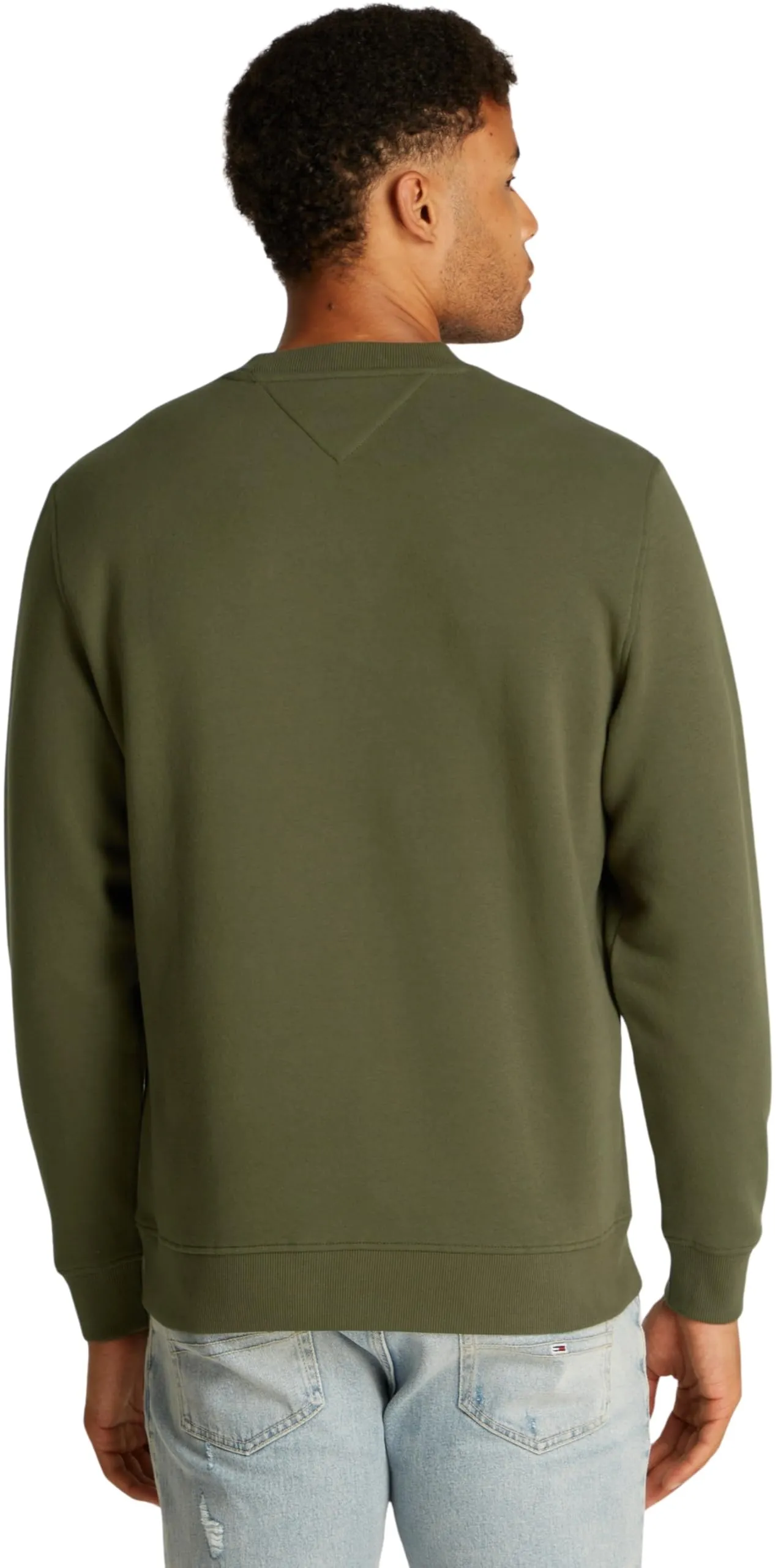 Tommy Jeans Reg Linear Crew Pullover, Fatigue Green, XS, DM0DM20249 - immagine 2