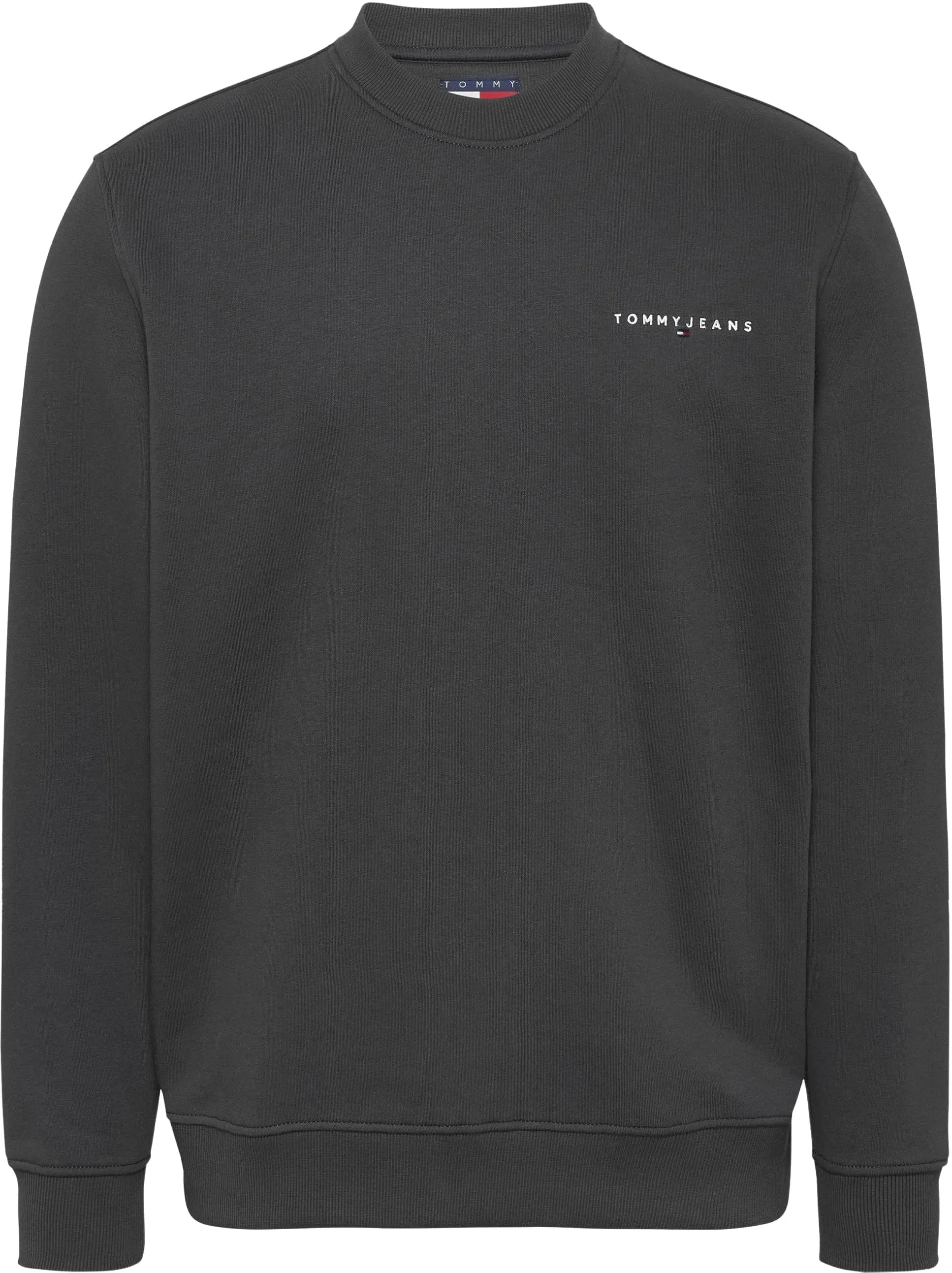 Tommy Jeans Reg Linear Crew Pullover DM0DM20249, Uomo, Washed Black, XXL - immagine 6