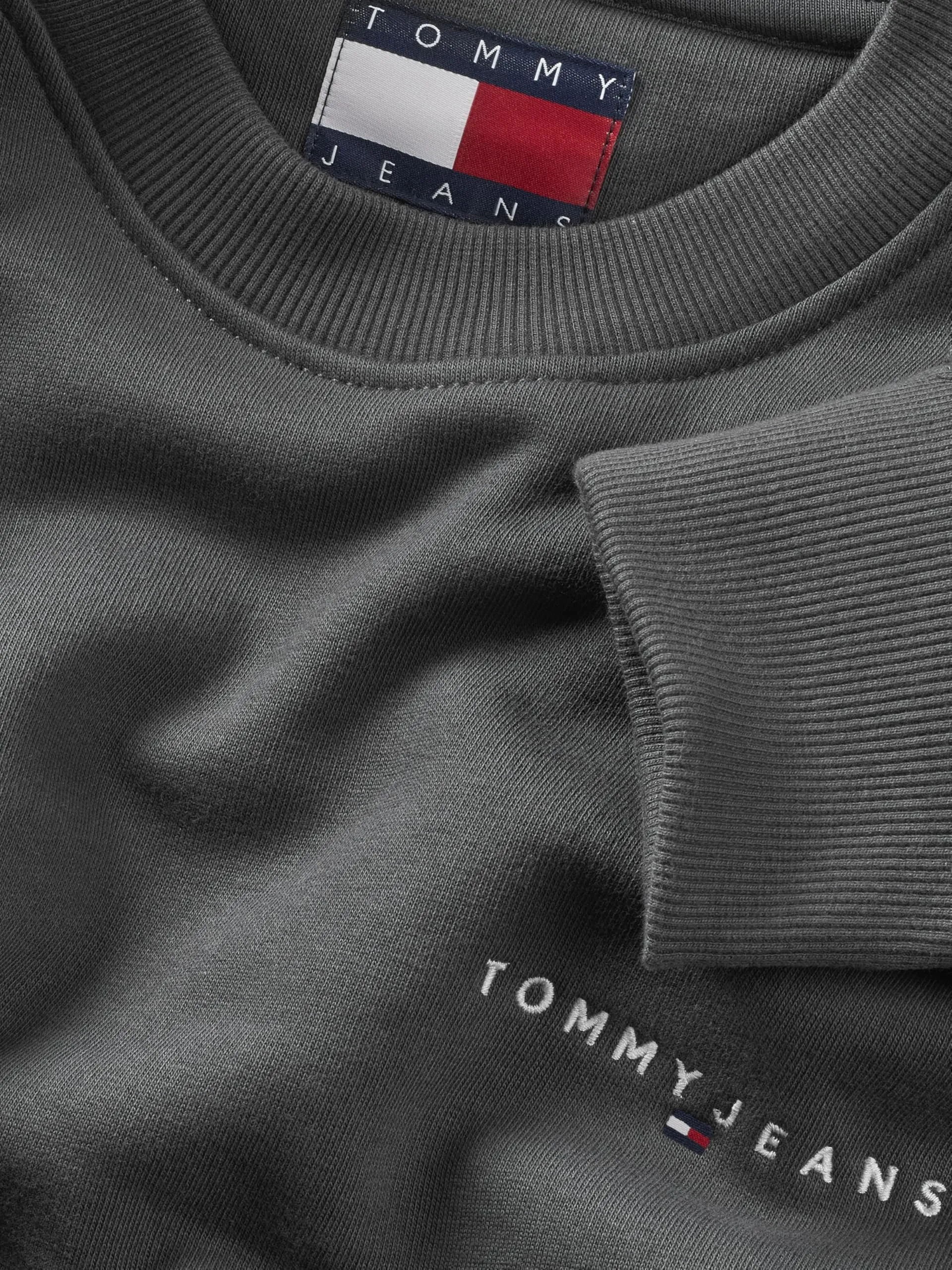 Tommy Jeans Reg Linear Crew Pullover DM0DM20249, Men's, Washed Black, XXL Plus - immagine 4