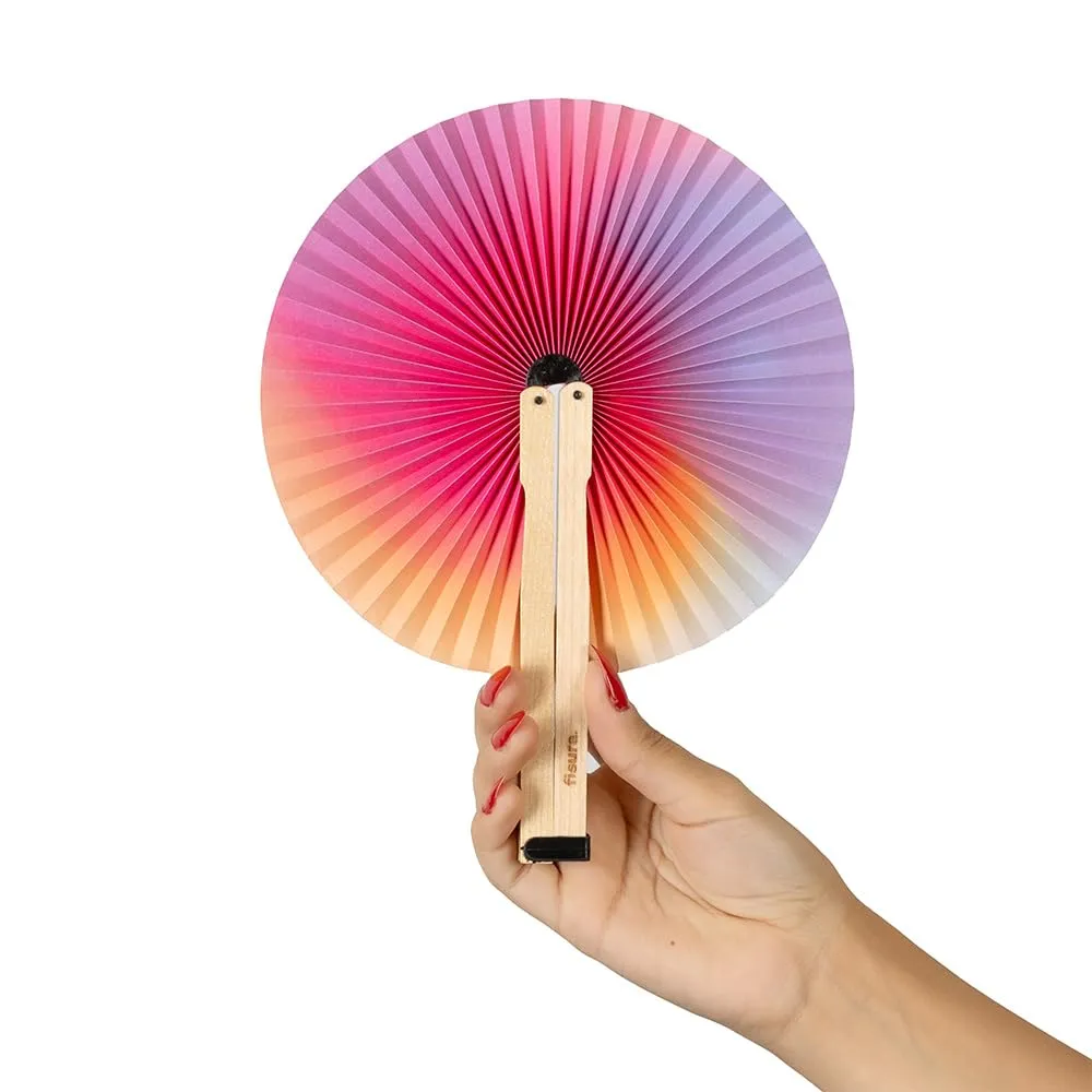 Fisura Ventaglio Rotondo Pieghevole, 20 cm (Gradiente, 5 pezzi) - immagine 5
