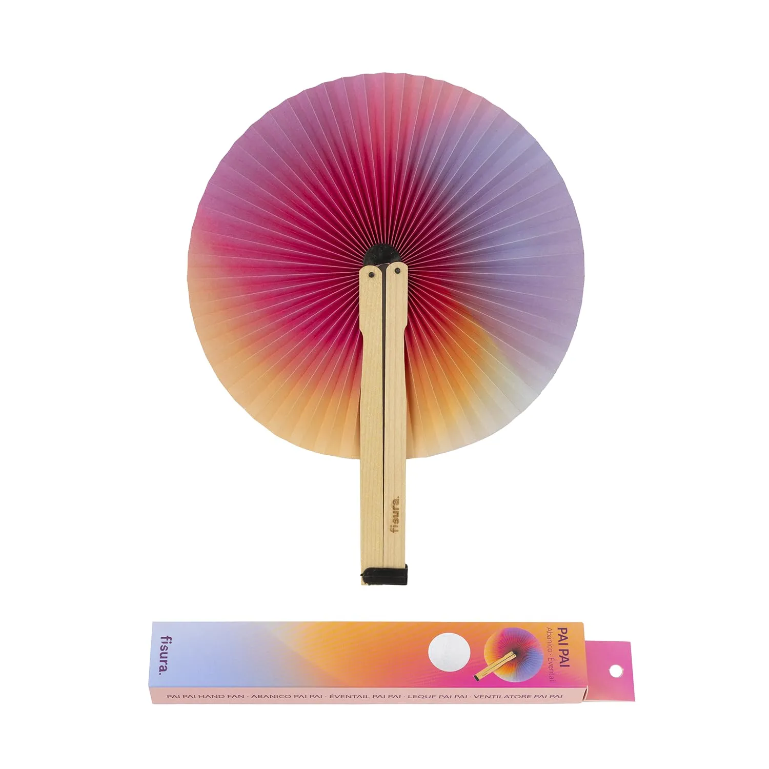 Fisura Ventaglio Rotondo Pieghevole 20 cm - immagine 1