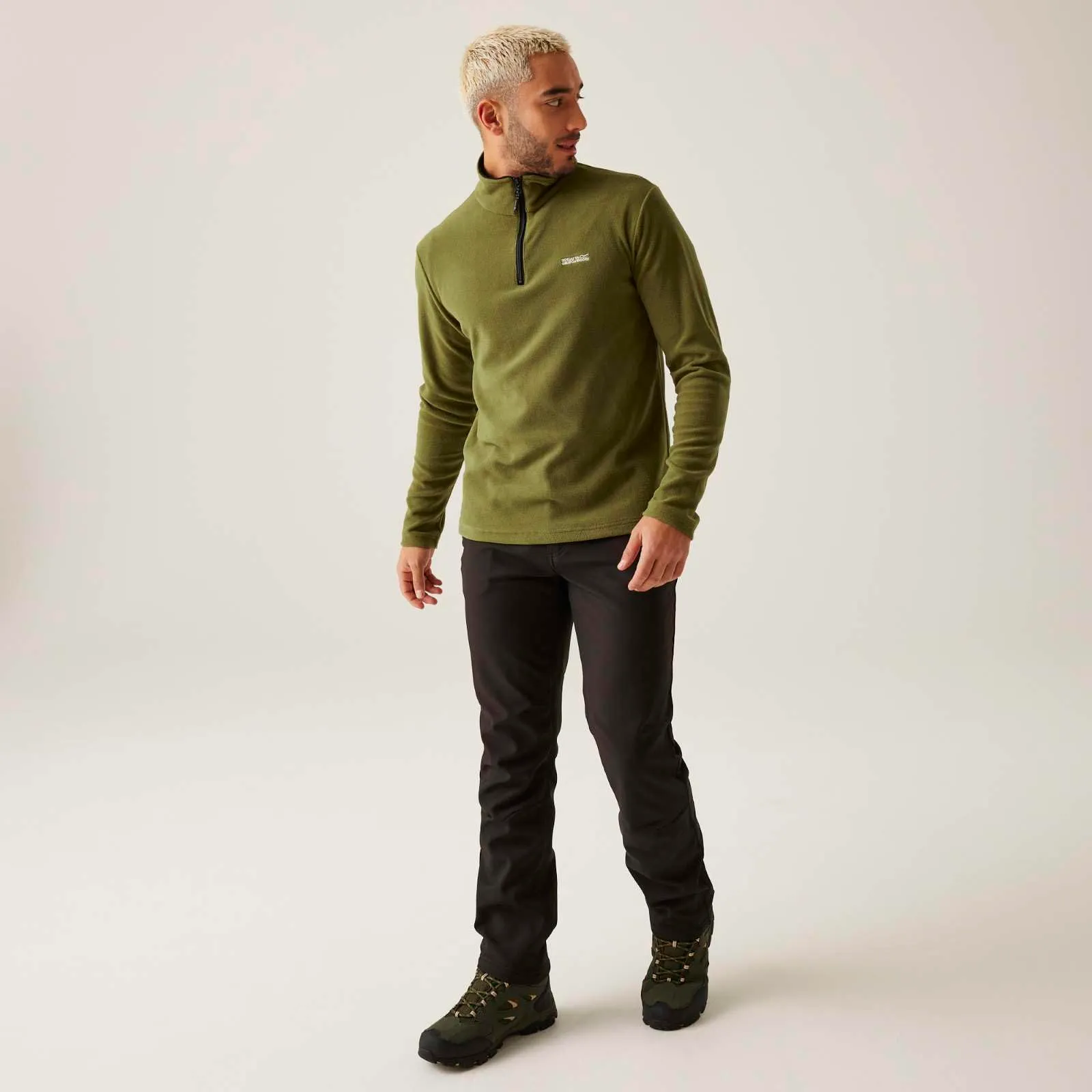 Regatta Thompson Pile Leggero da Uomo con Mezza Cerniera in Tessuto Symmetry - immagine 3