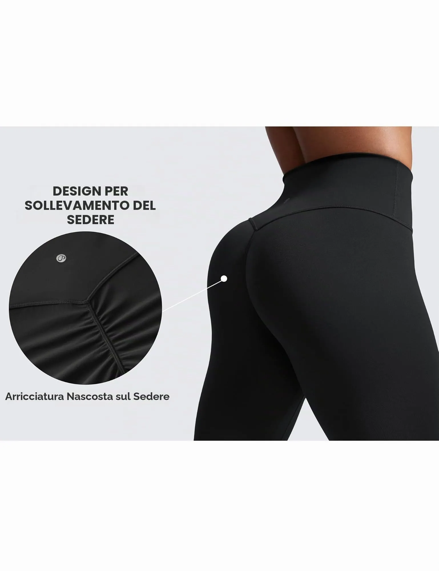 CRZ YOGA Secretsculpt Pilates Leggings 64cm Nero 40 - immagine 5