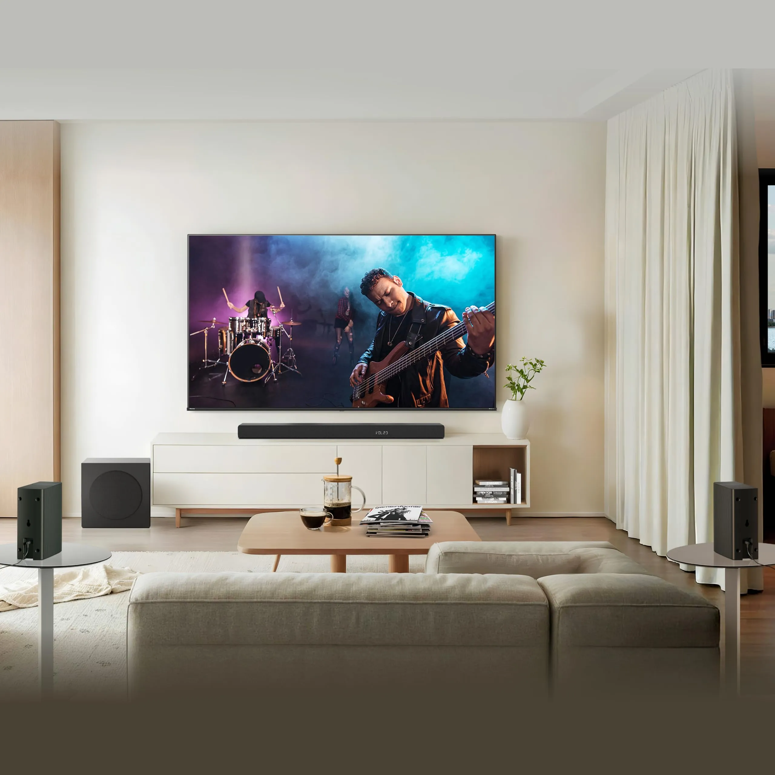 Hisense HS5100 5.1 Channel Soundbar with Wireless Subwoofer and Rear Speakers - immagine 2