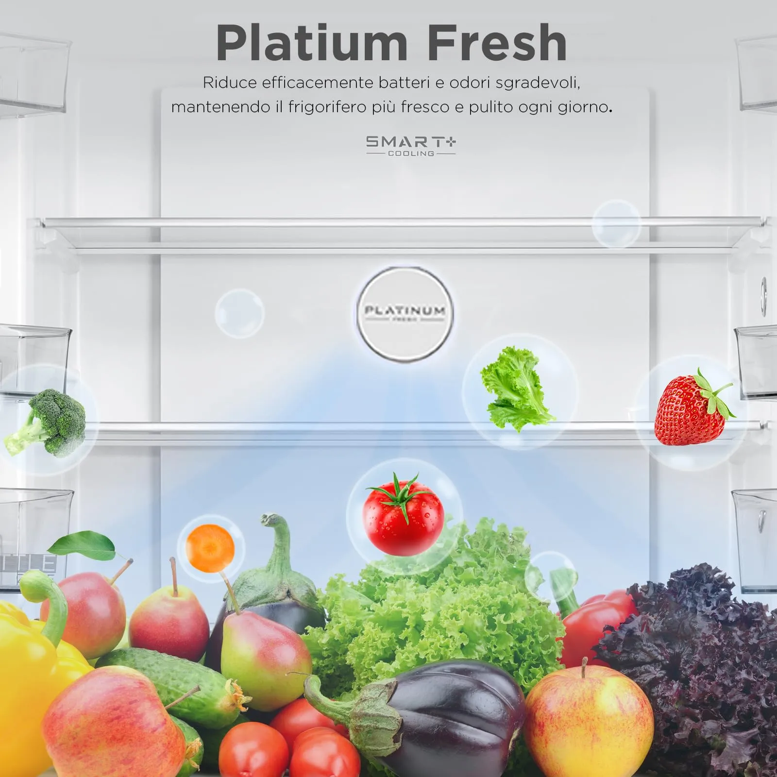 Midea MDRF632FID46 Frigorifero Multidoor Total No Frost 474L Inox - immagine 5