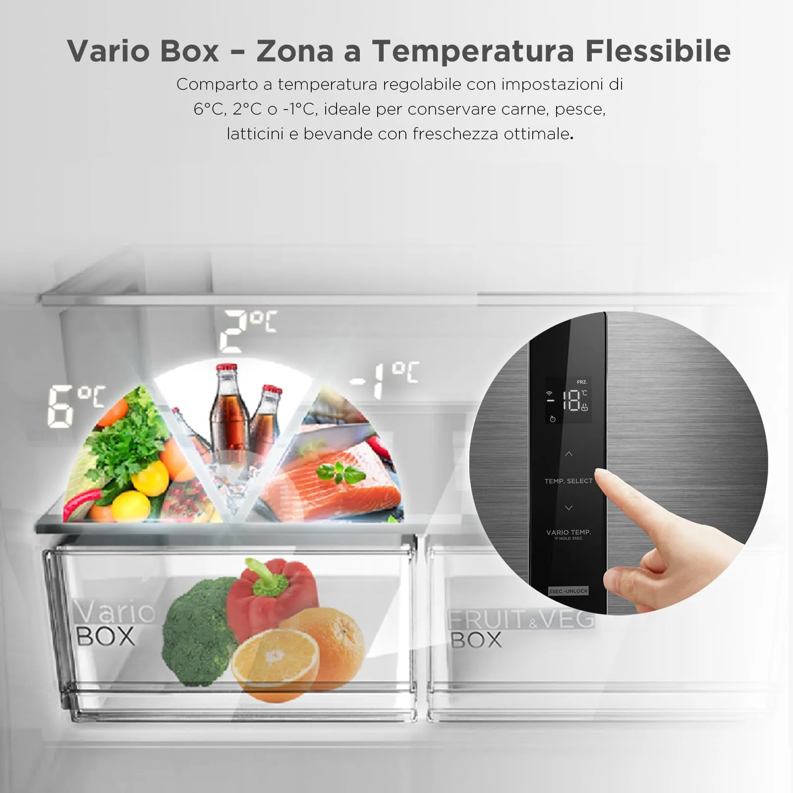 Midea MDRF632FID46 Frigorifero Multidoor Total No Frost 474L Inox - immagine 7