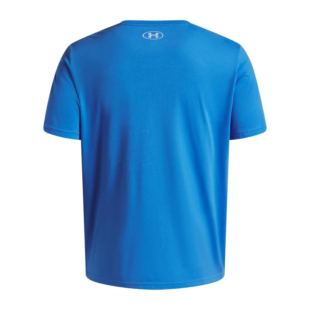 Under Armour Men's Left Chest Logo T-Shirt - Blue Atlantis/Blue Calm, XXL - immagine 4