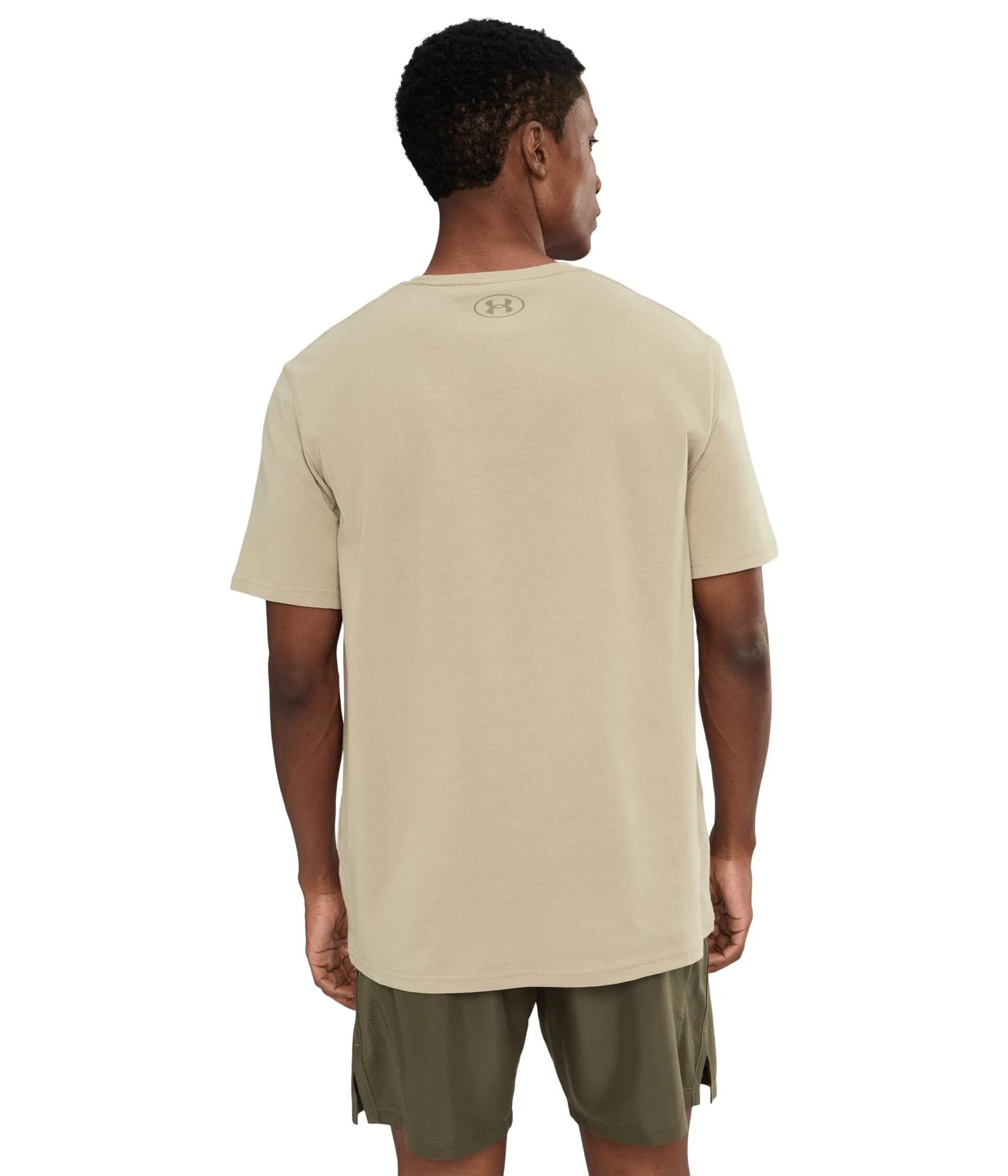 Under Armour Men's Left Chest Logo T-Shirt - City Khaki/Taupe Dusk - M - immagine 5